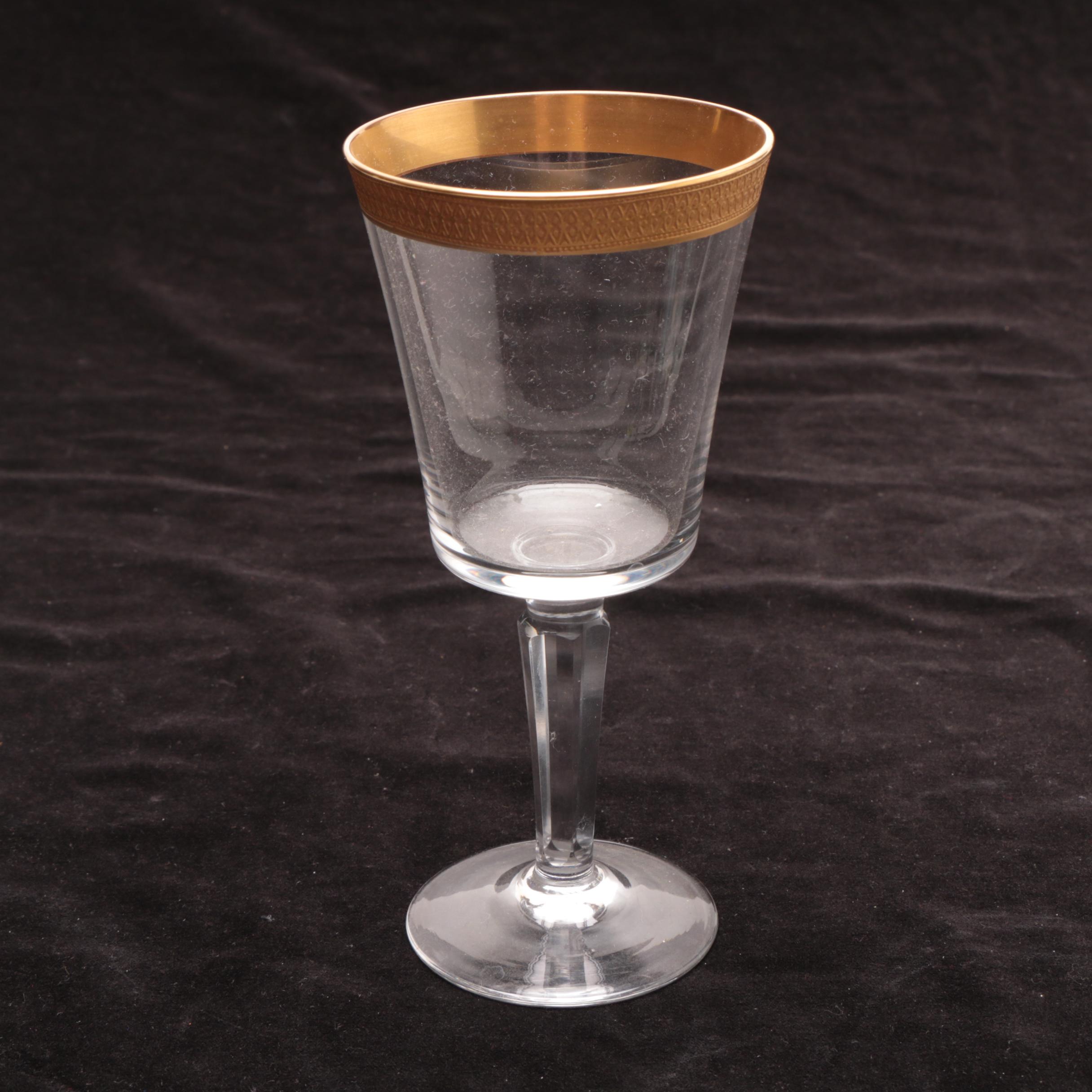 Lenox "Georgetown" Gold Encrusted Crystal Stemware