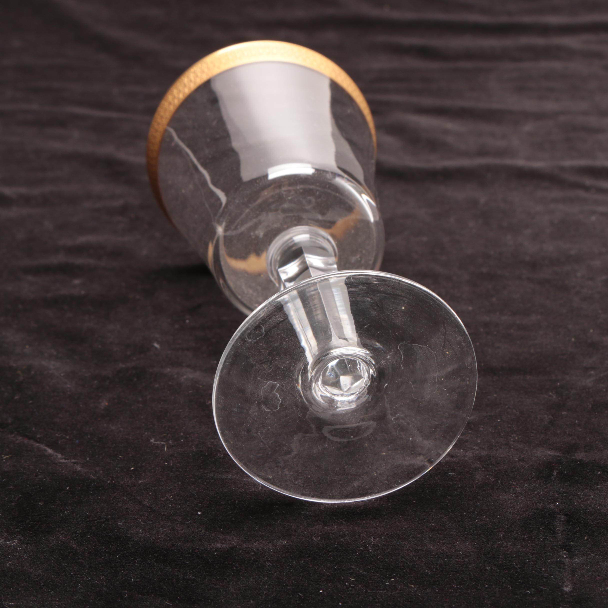 Lenox "Georgetown" Gold Encrusted Crystal Stemware