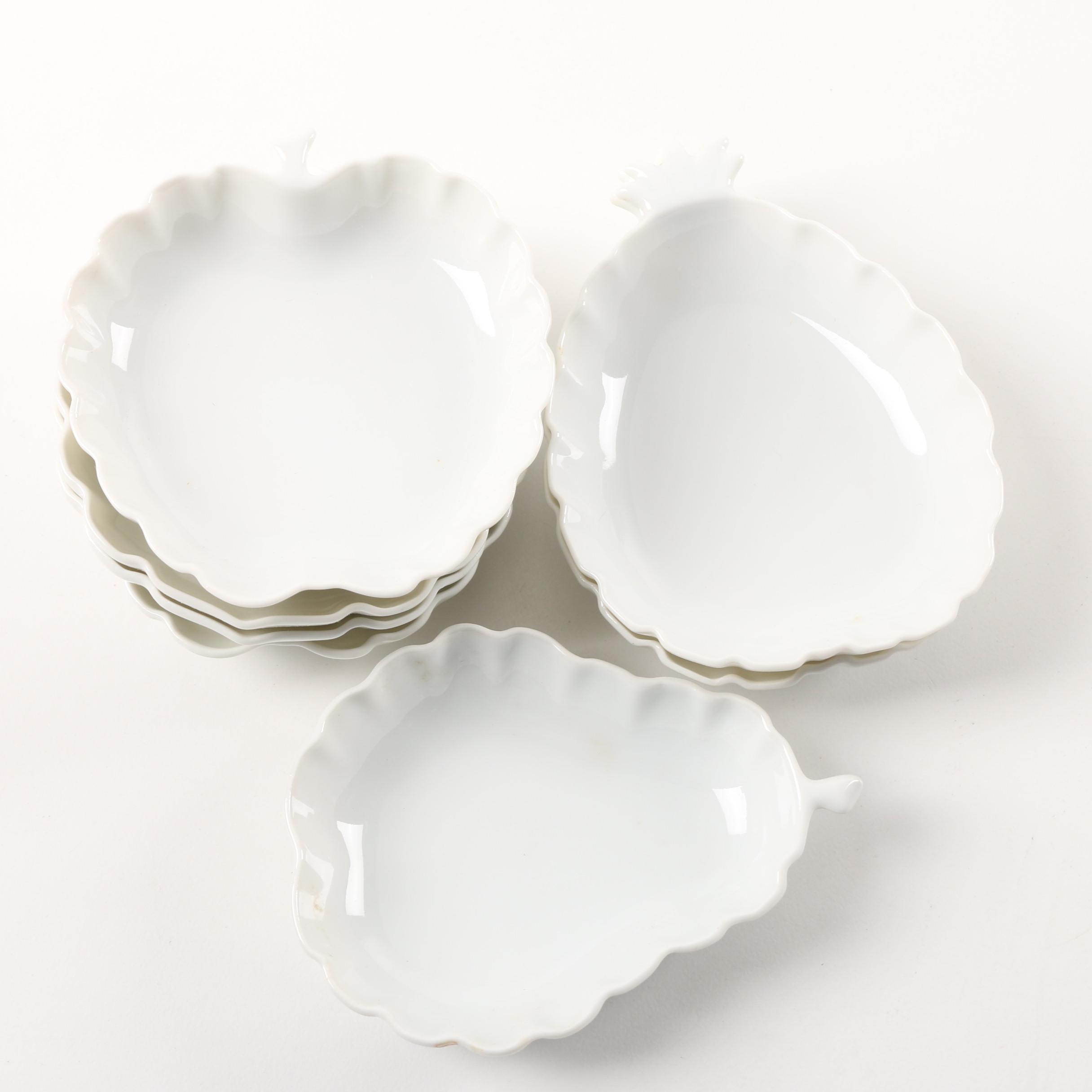 Vintage Seltmann Porcelain Snack Set and Ardalt Fruit Motif Dishes