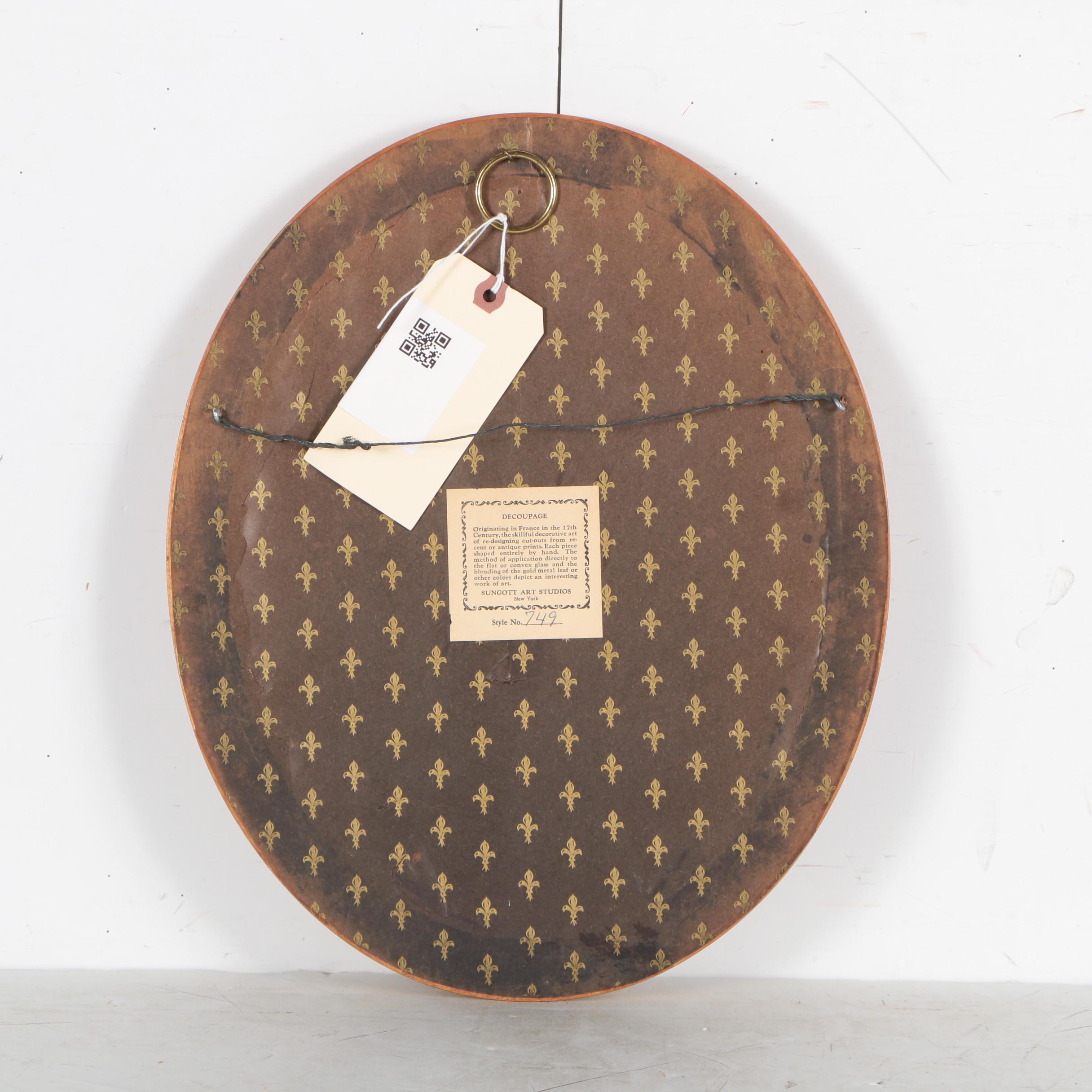 Vintage Sungott Art Studios Decoupage Art