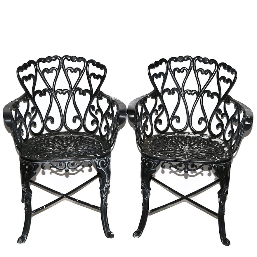 Cast Metal Garden Chairs