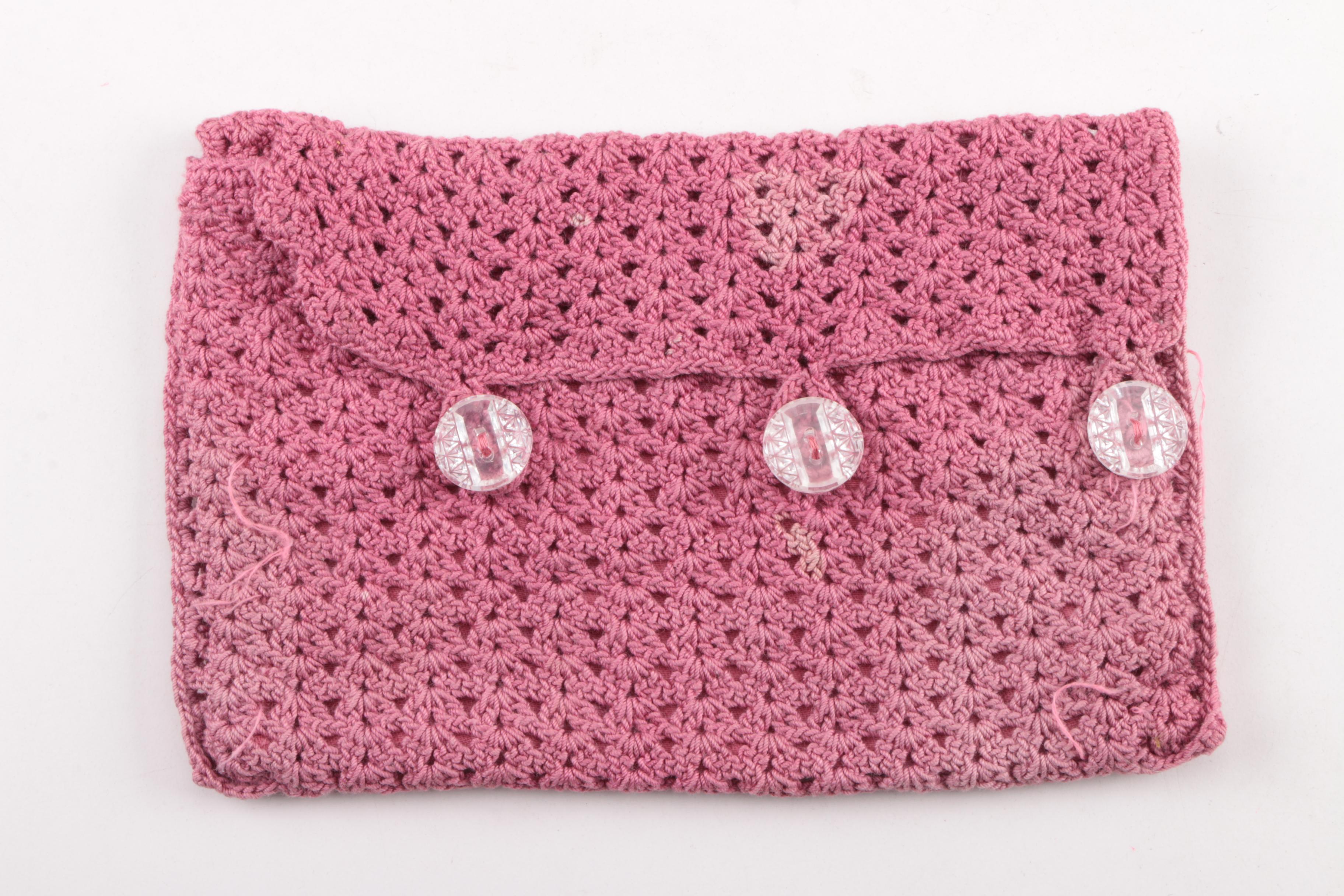 Marshall Fields Woven Briefcase and Other Vintage Accessories