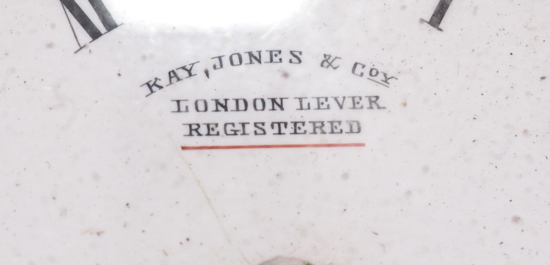 935 Silver Kay, Jones, & Coy London Lever Pocket Watch