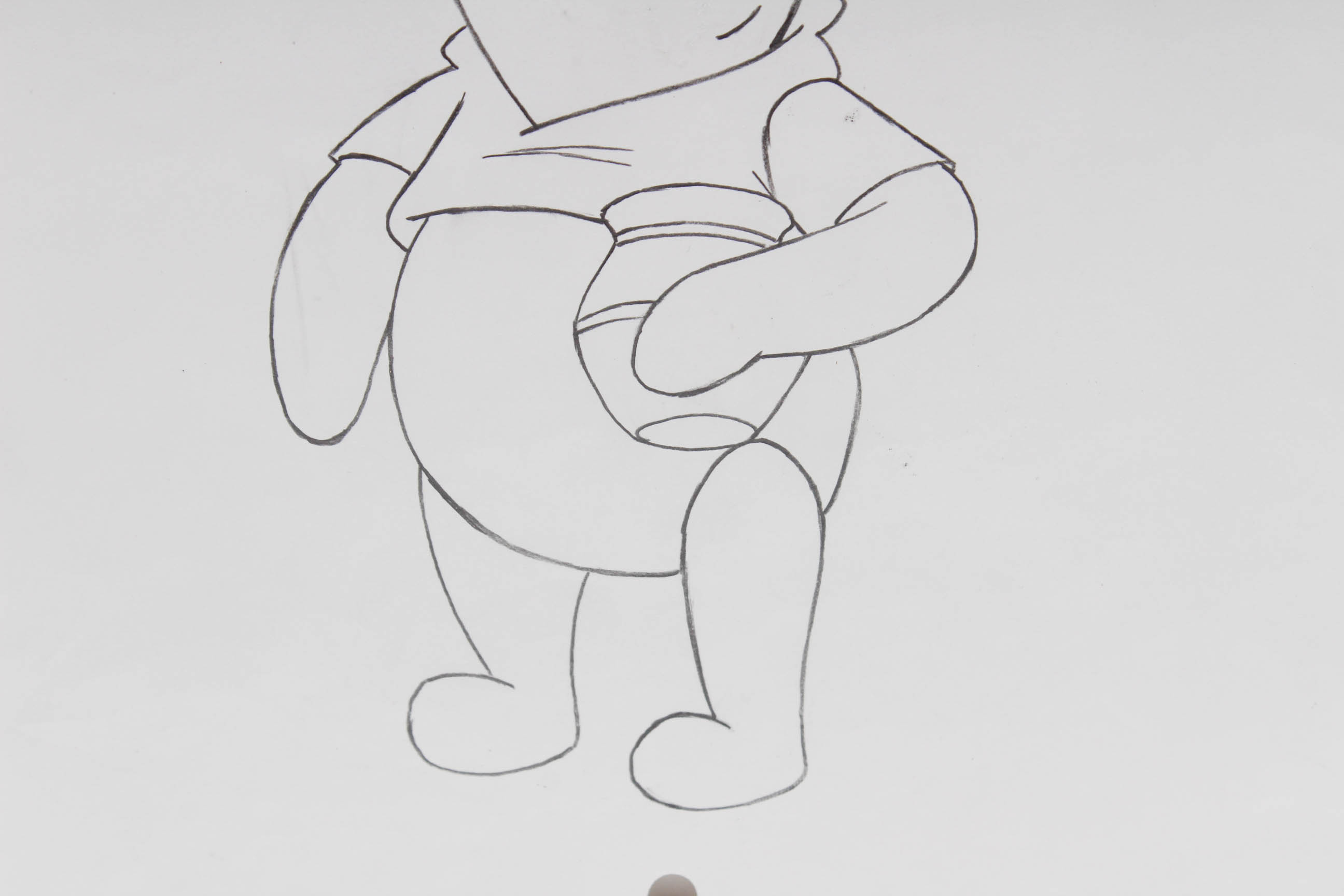 Walt Disney Studios 1970s Original Production Drawing "Winnie The Pooh"