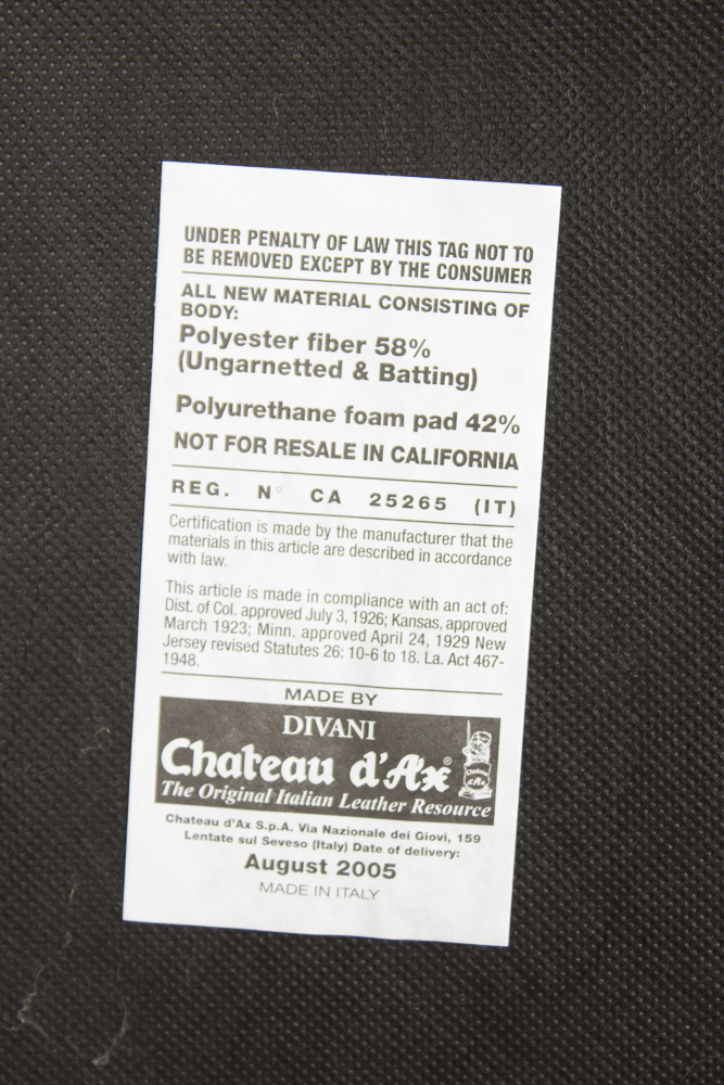 Burgundy Leather Sectional Sofa by Chateau d"Ax