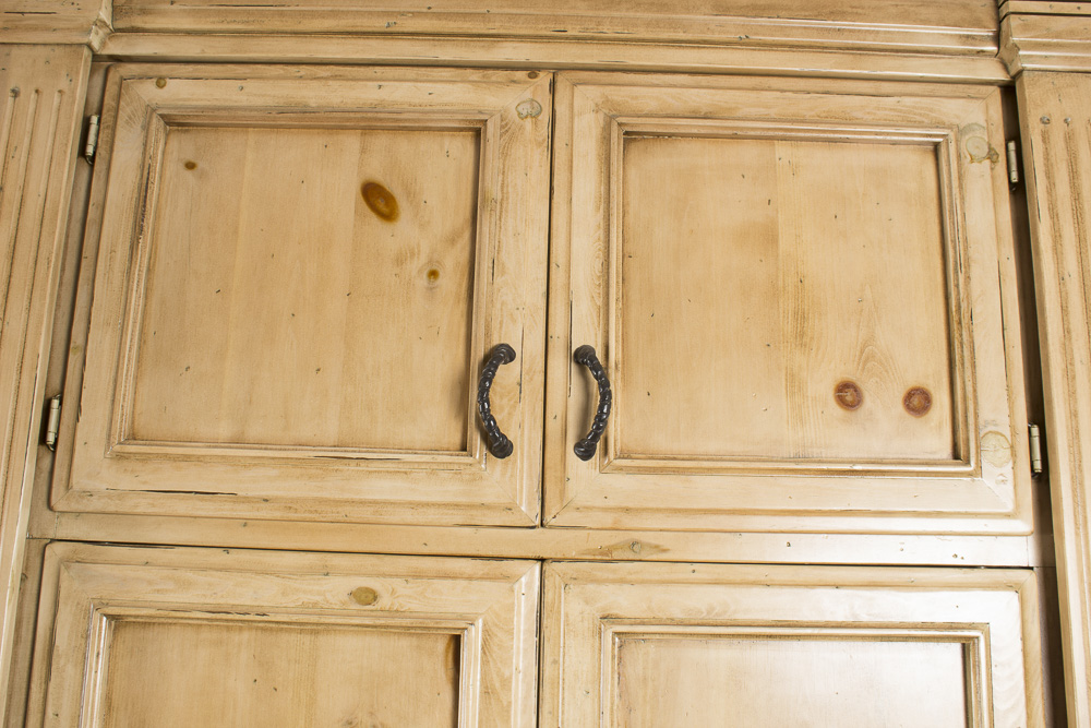 Breakfront Media Cabinet with Bookcase Sides