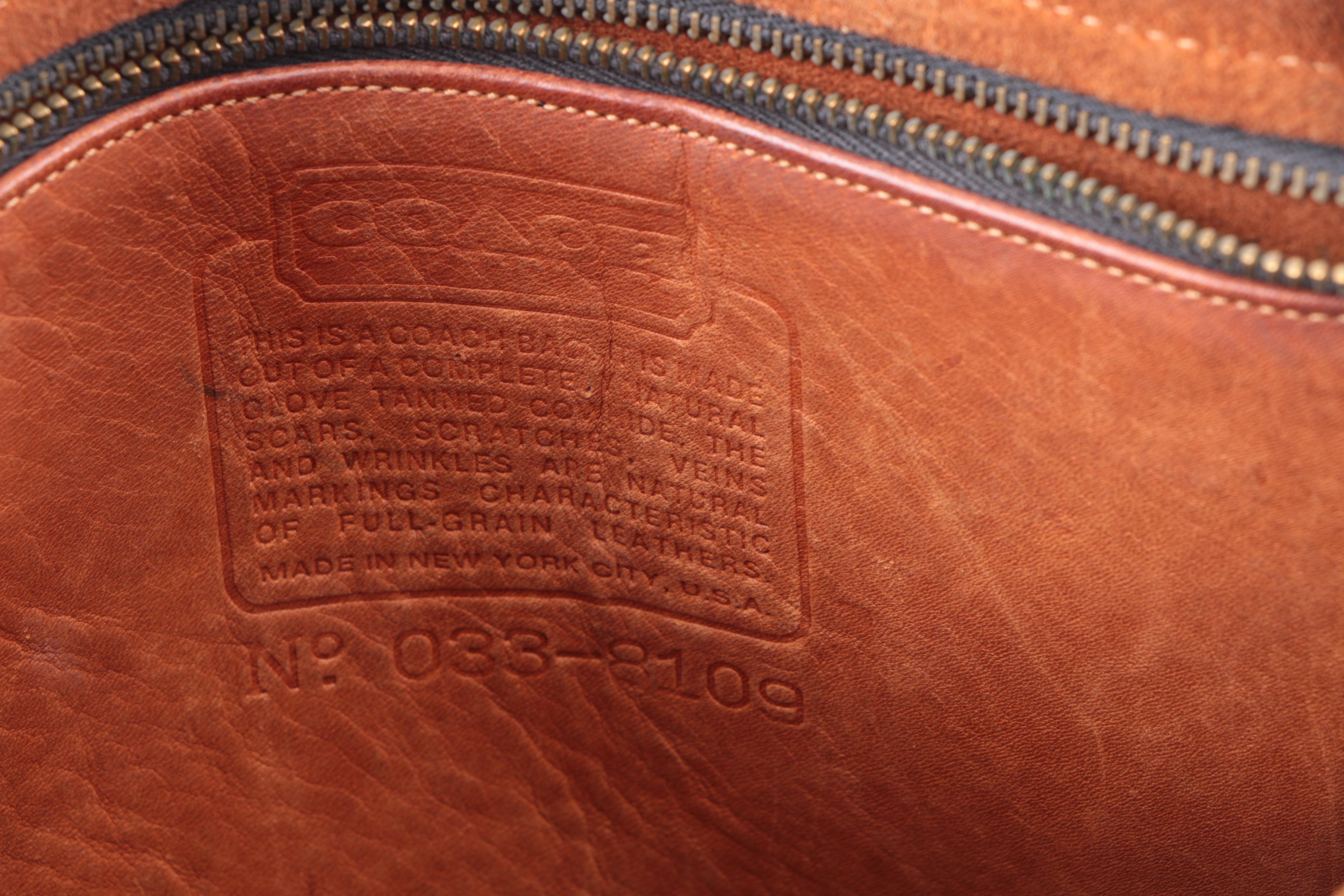 Circa 1970s Coach Rodarte Courier Brown Leather Bag