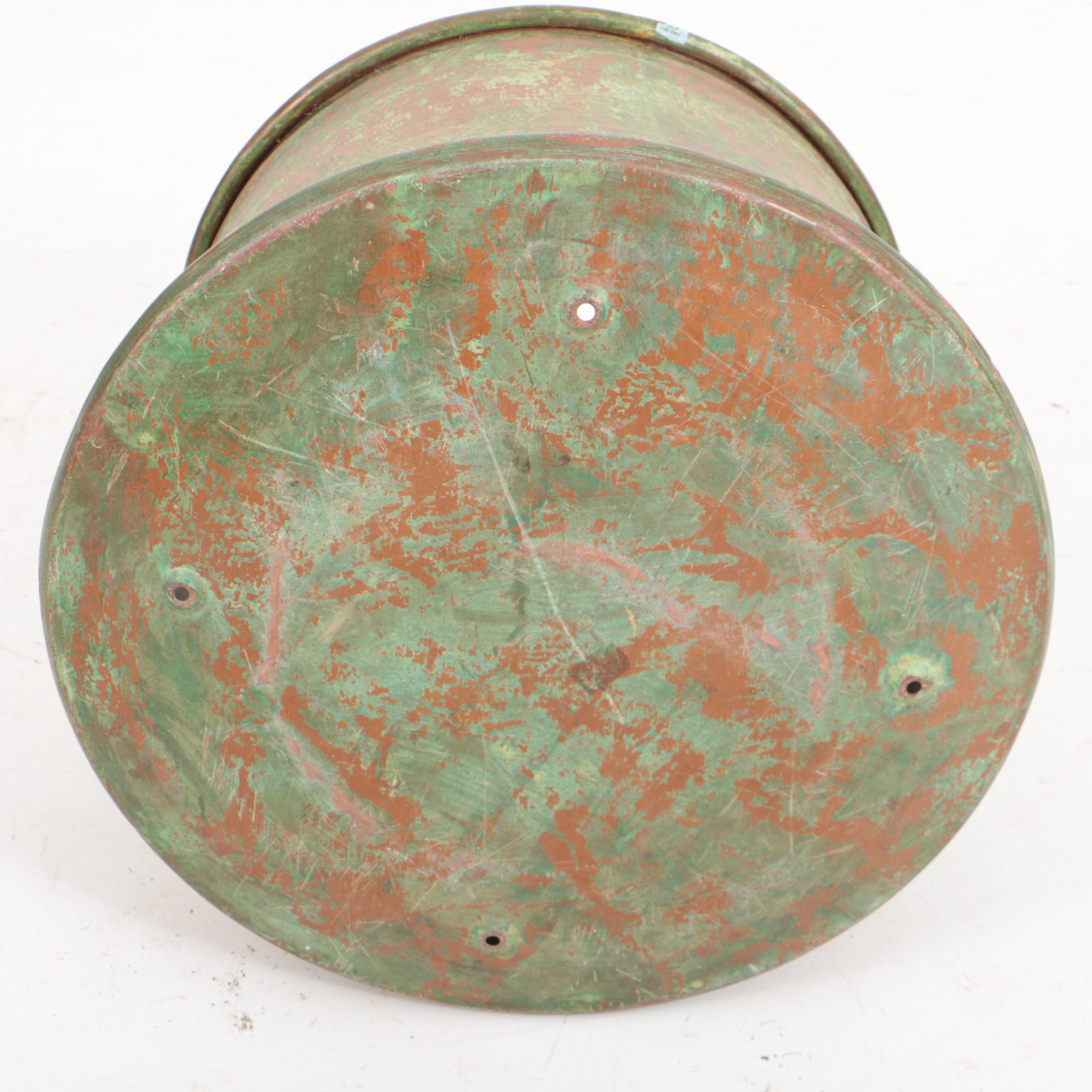 Copper Garden Hose Storage Pot