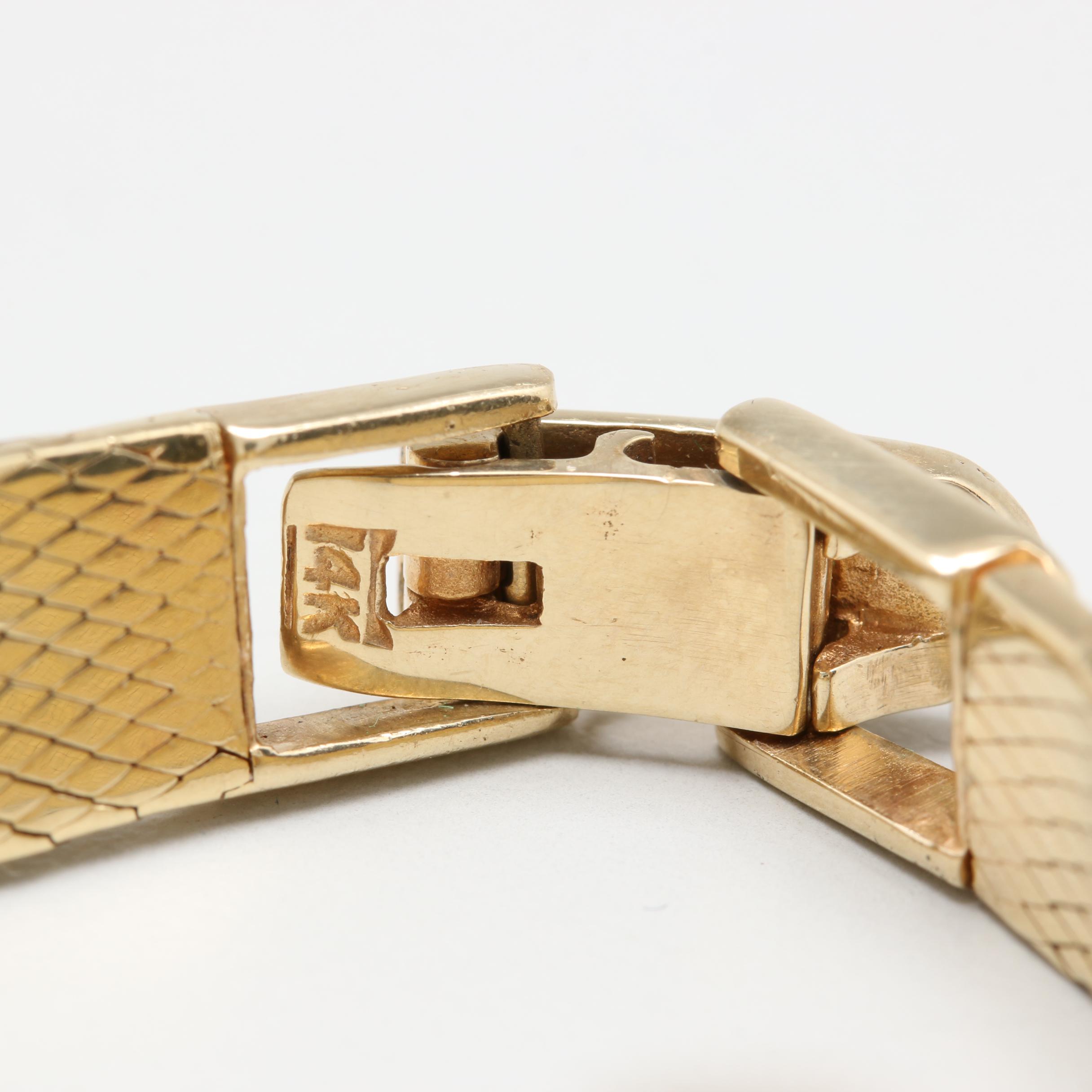 Rolex 14K Yellow Gold Diamond Watch