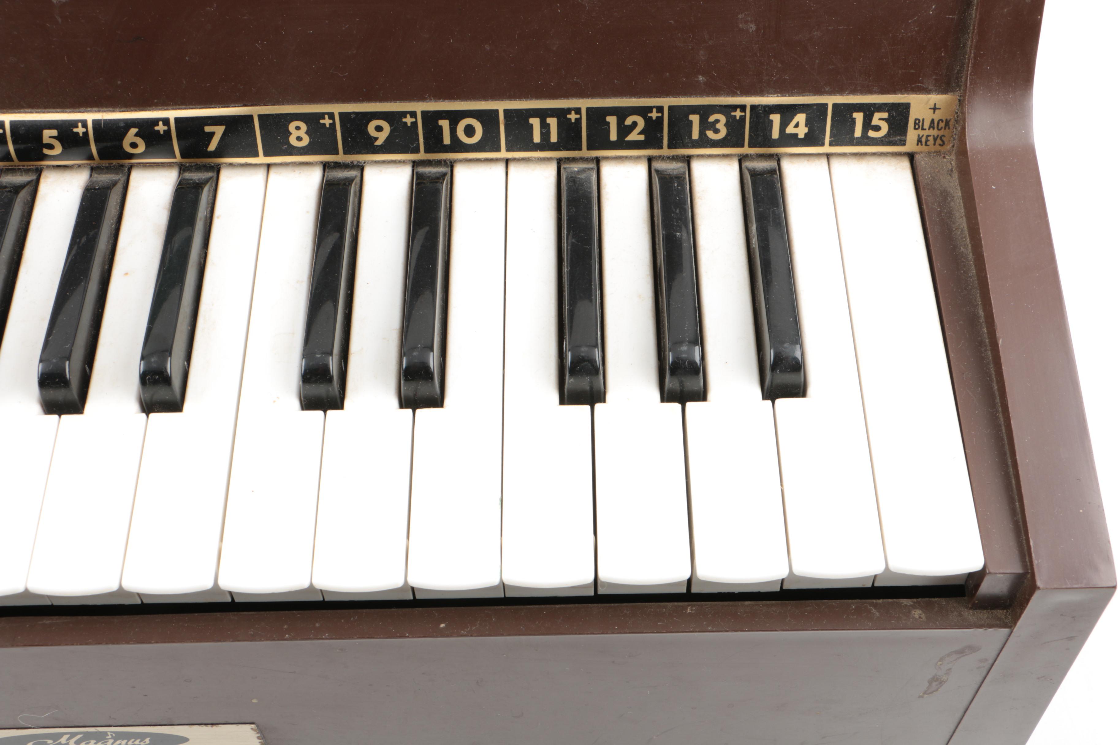 Vintage Magnus Table Top Electric Chord Toy Organ