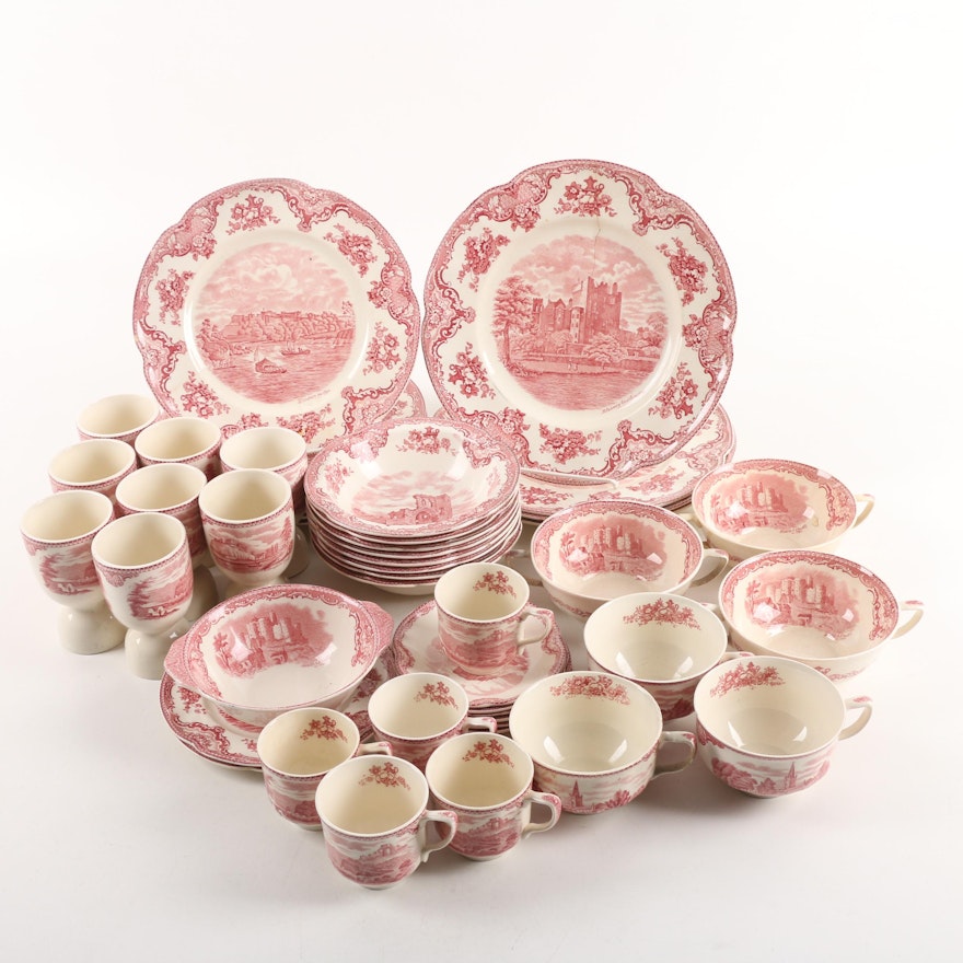 Johnson Brothers "Old Britain Castles Pink" Transfer Printed Dinnerware