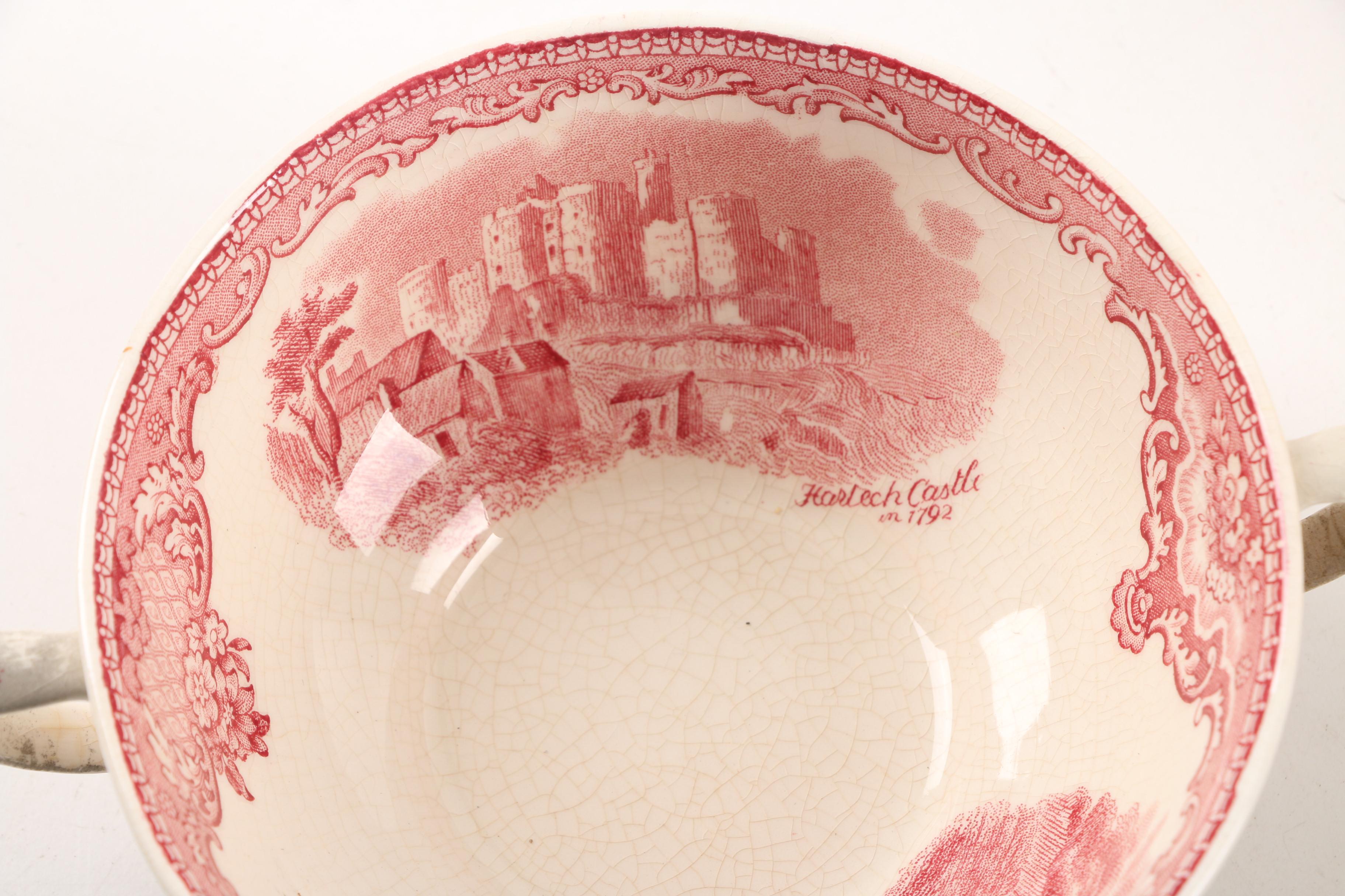 Johnson Brothers "Old Britain Castles Pink" Transfer Printed Dinnerware