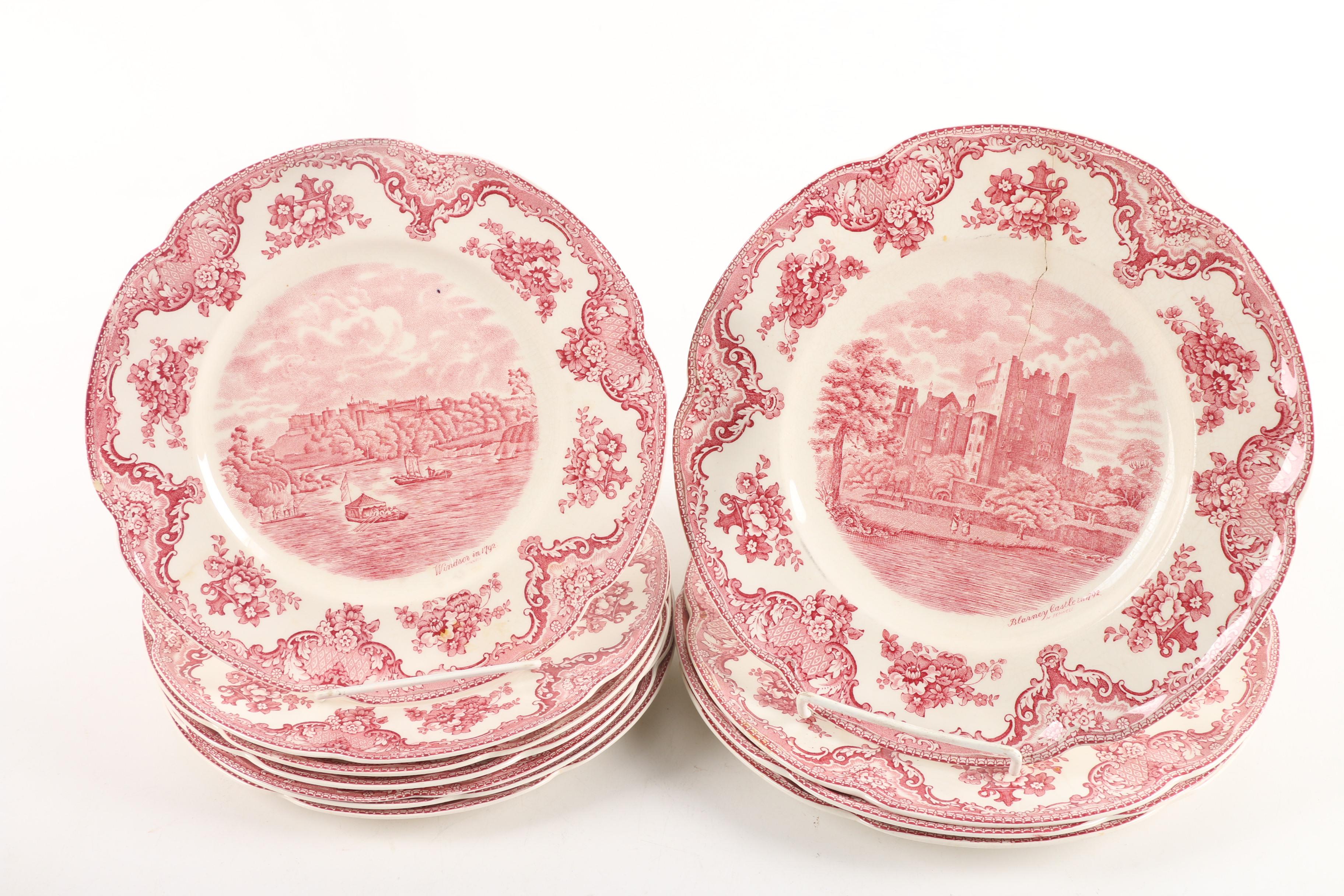 Johnson Brothers "Old Britain Castles Pink" Transfer Printed Dinnerware