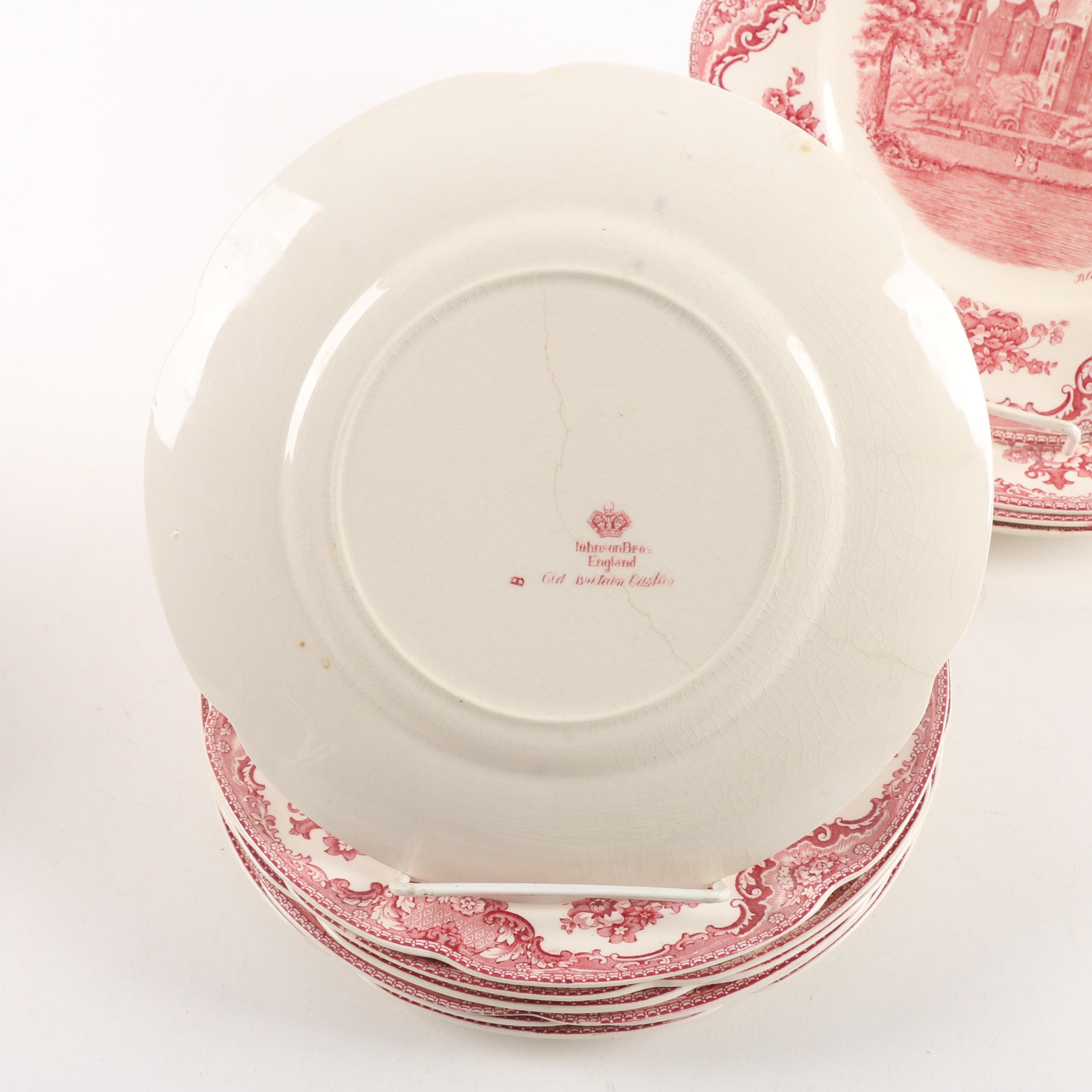 Johnson Brothers "Old Britain Castles Pink" Transfer Printed Dinnerware