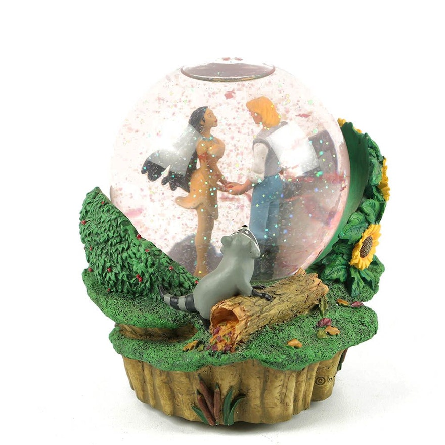 Disney Pocahontas "Colors of the Wind" Musical Snow Globe