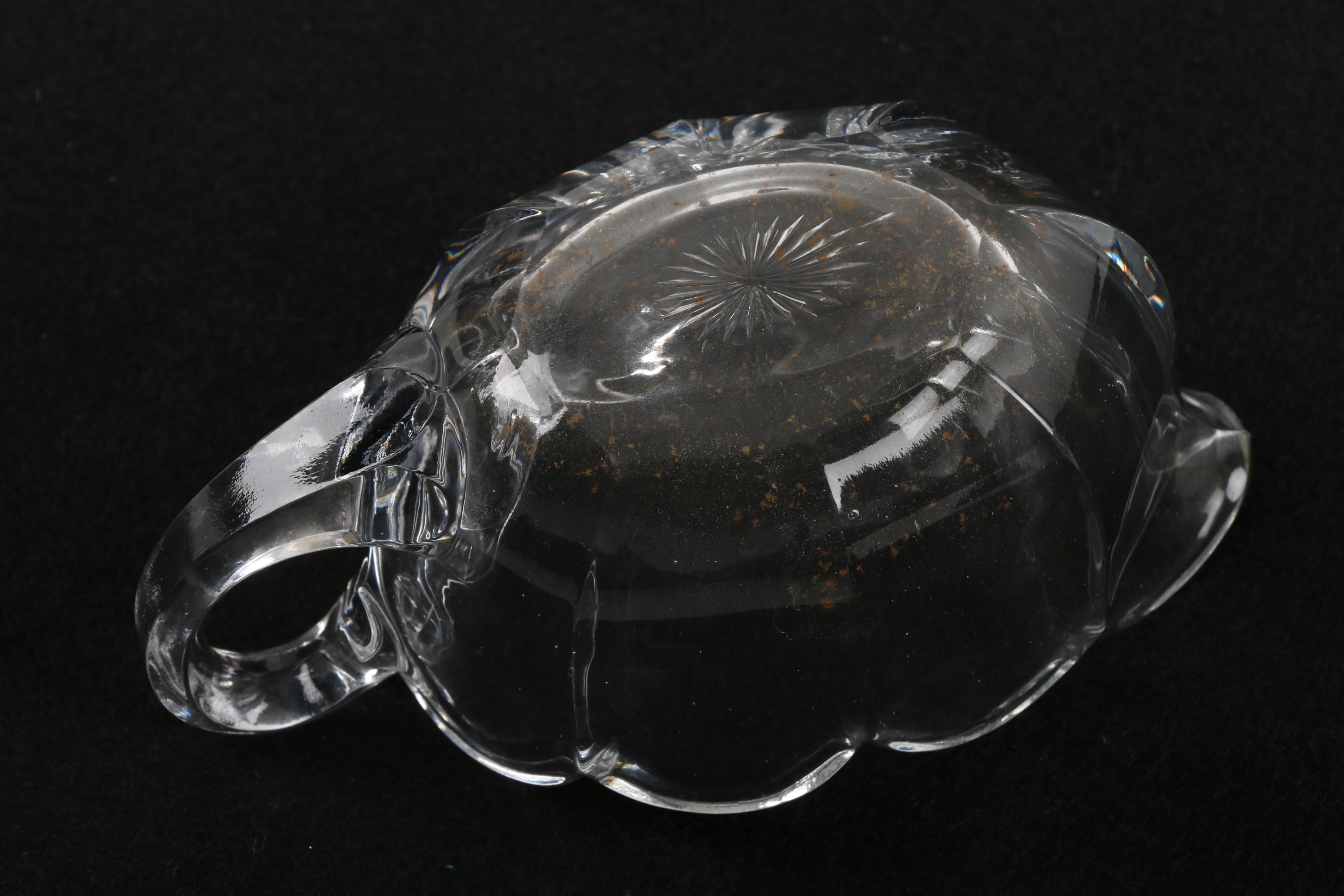 Vintage Heisey Creamer and "Greek Key" Tumbler