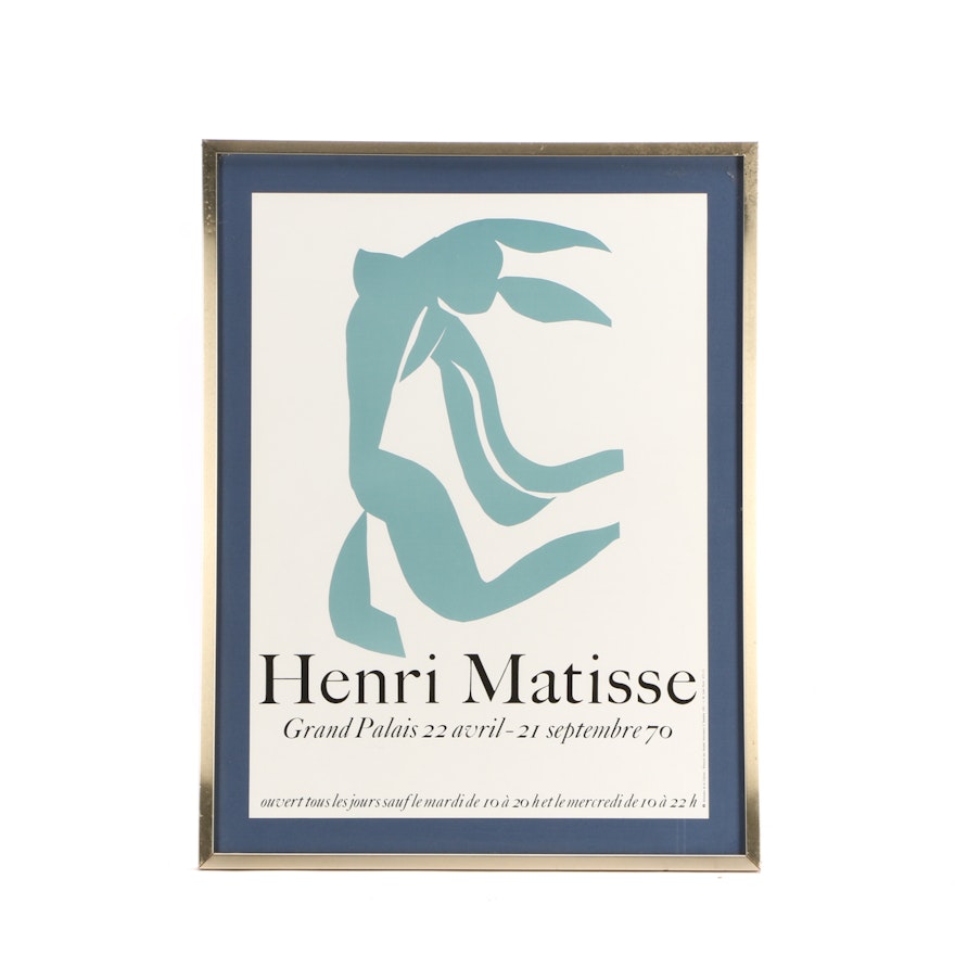 Lithograph Exhibition Poster after Henri Matisse "Henri Matisse"