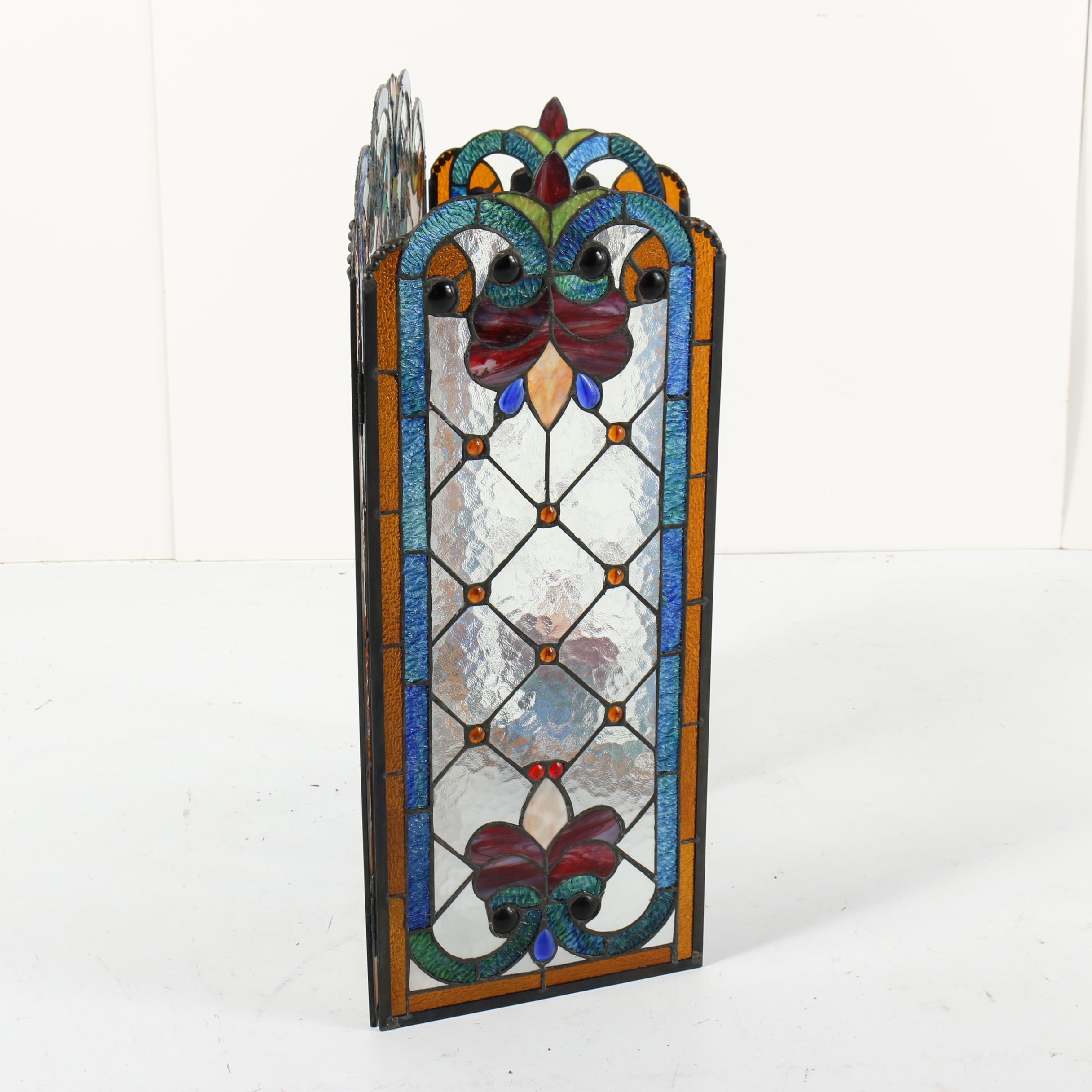 Stained Glass Folding Screen