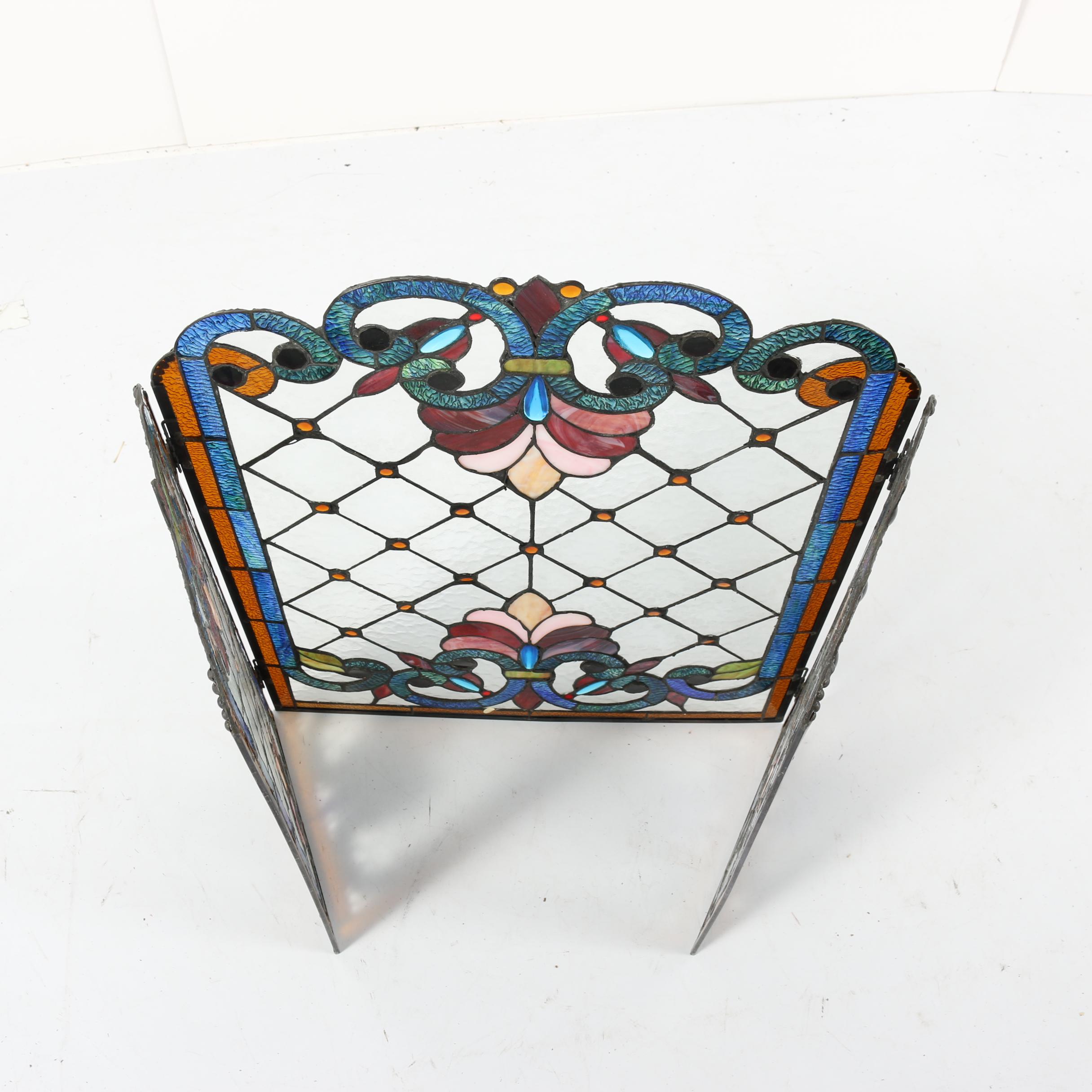 Stained Glass Folding Screen