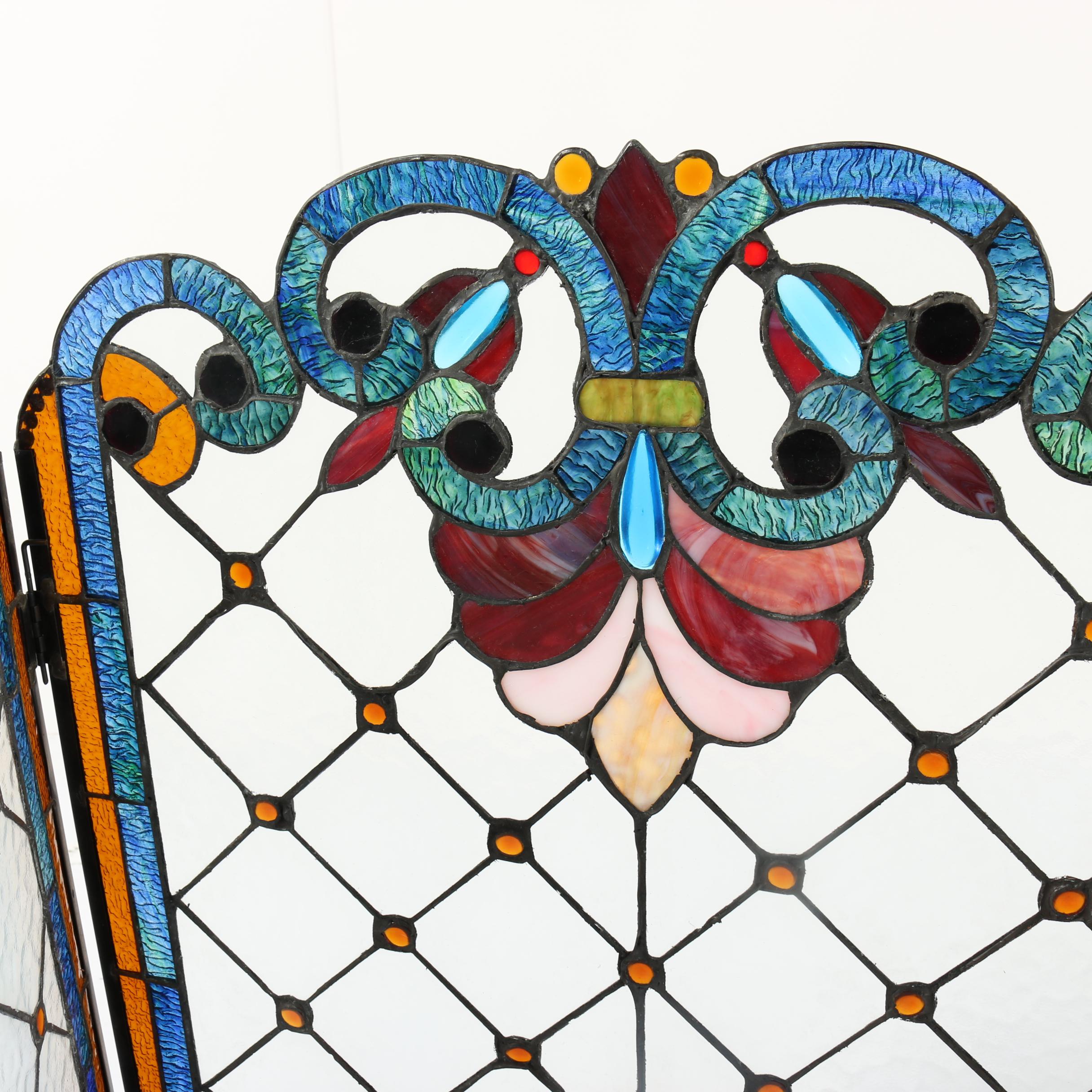 Stained Glass Folding Screen