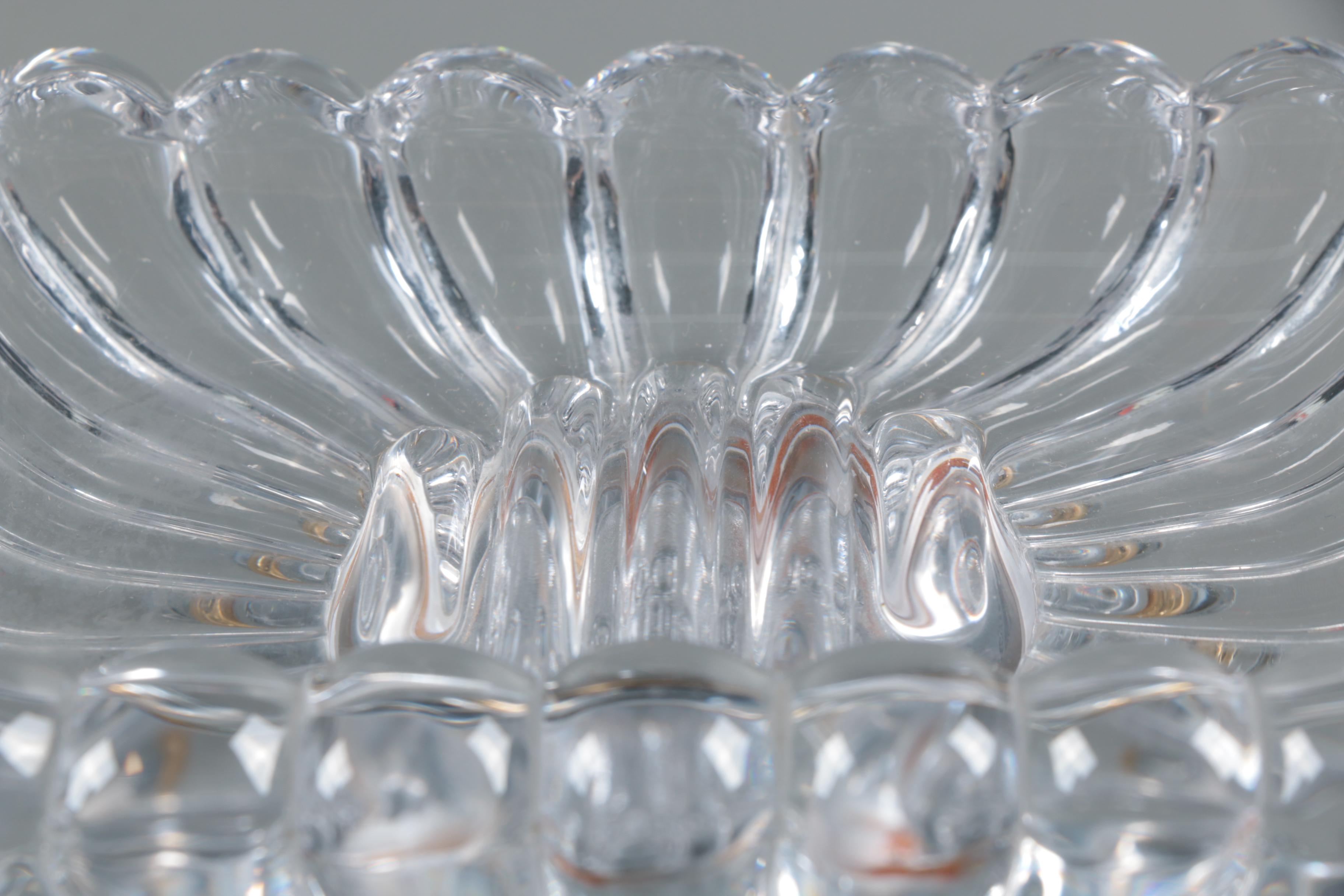 Pomd'or Crystal Soap Dish with Metal Pedestal Base