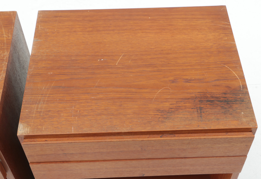 Pair of Danish Modern Teak Nightstands