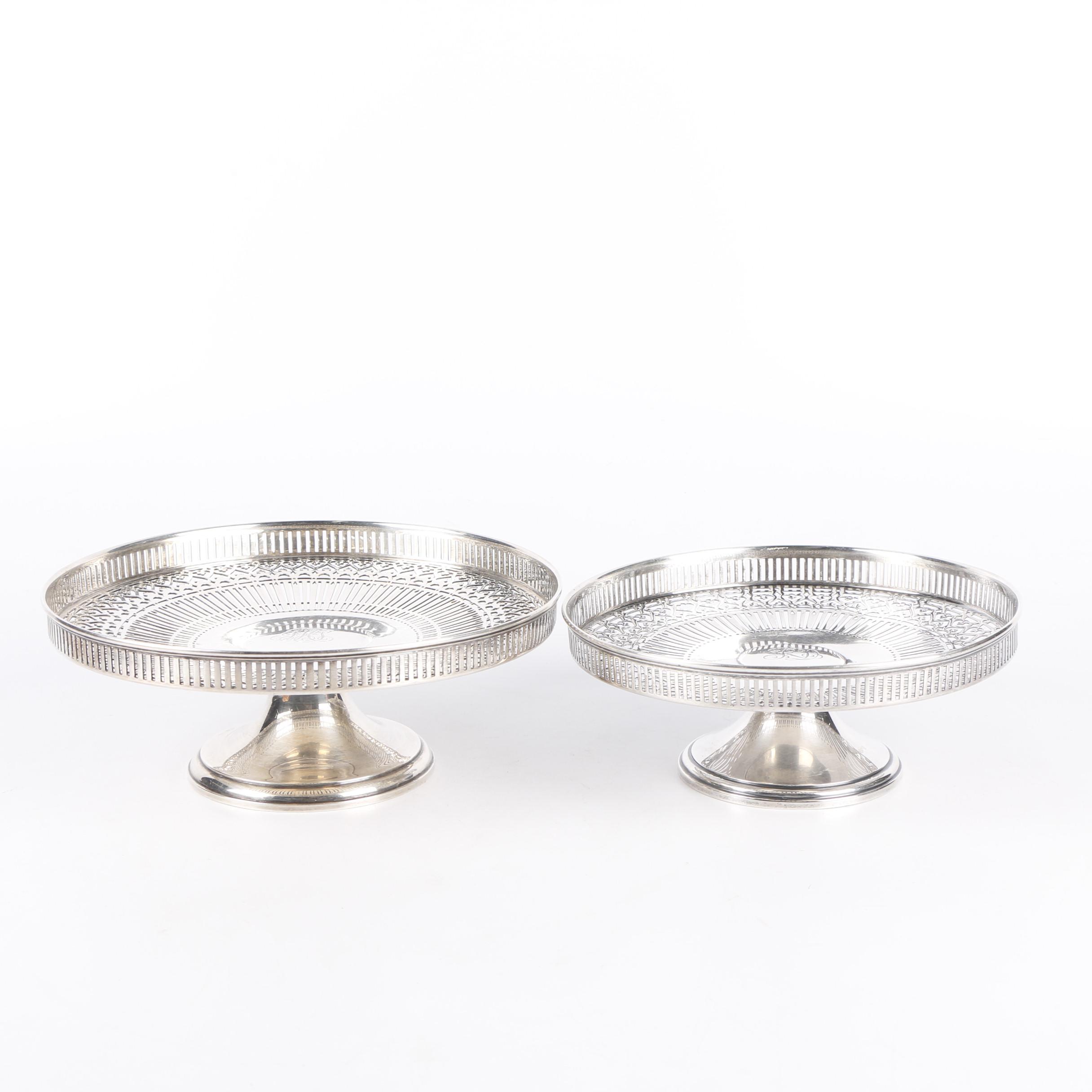 Vintage Tiffany & Co. Sterling Silver Reticulated Compotes