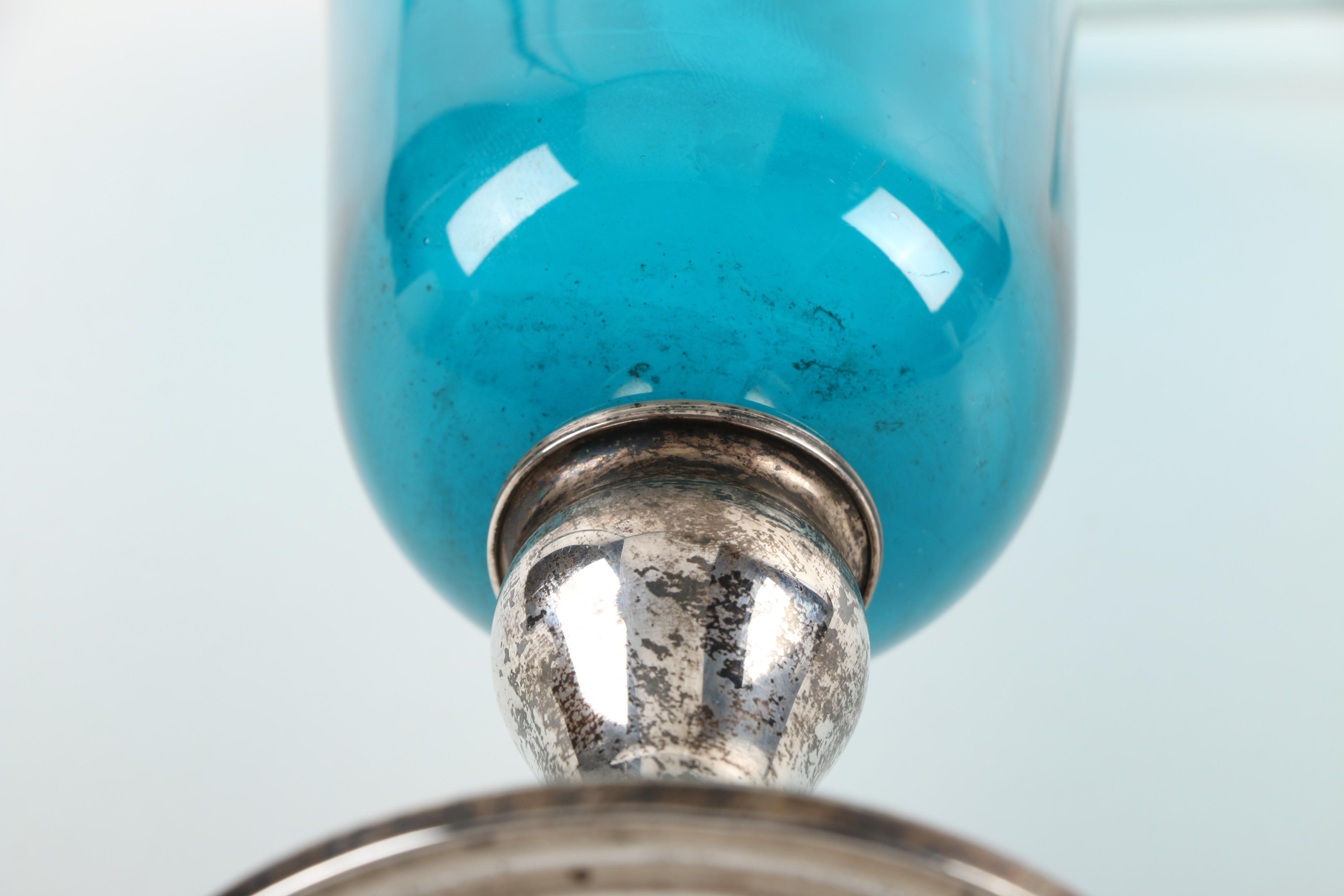 Gorham Crystal Vase with Weighted Sterling Silver Base