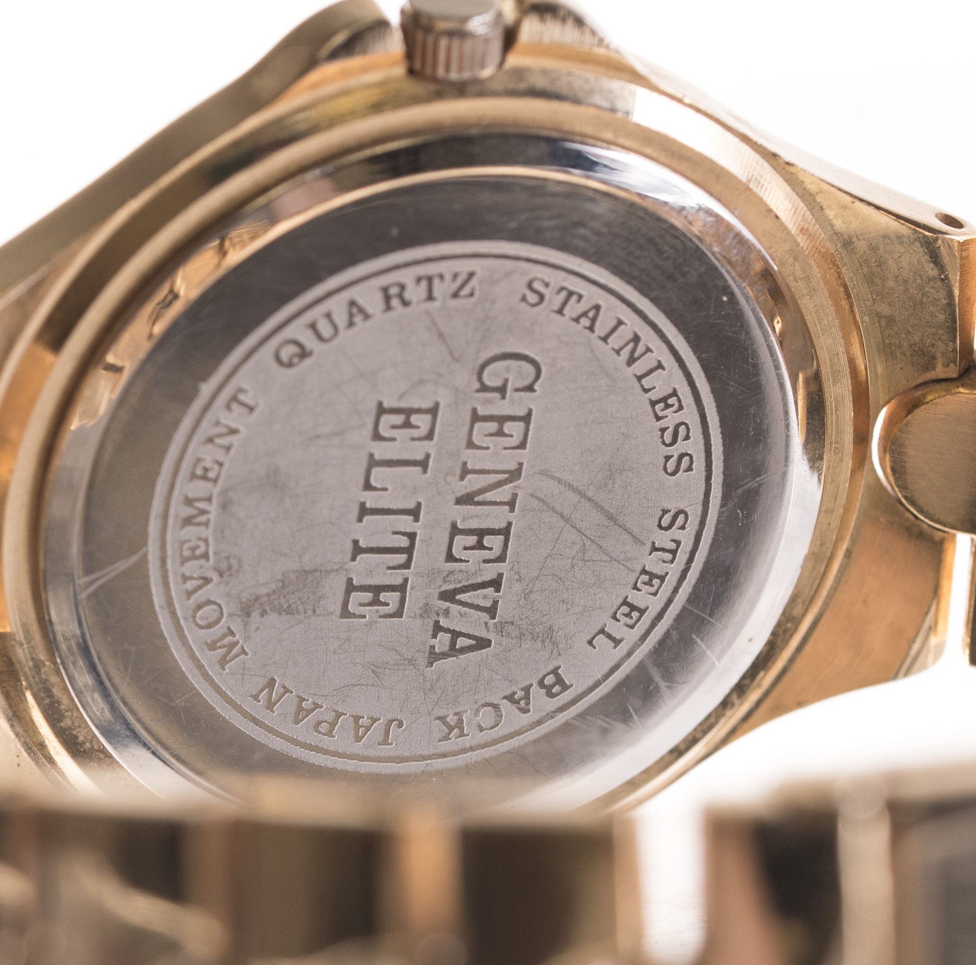 Geneva Elite Gold Tone Watch