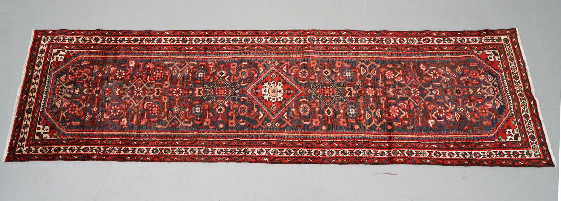 Hand-Knotted Persian Malayer Wool Carpet Runner