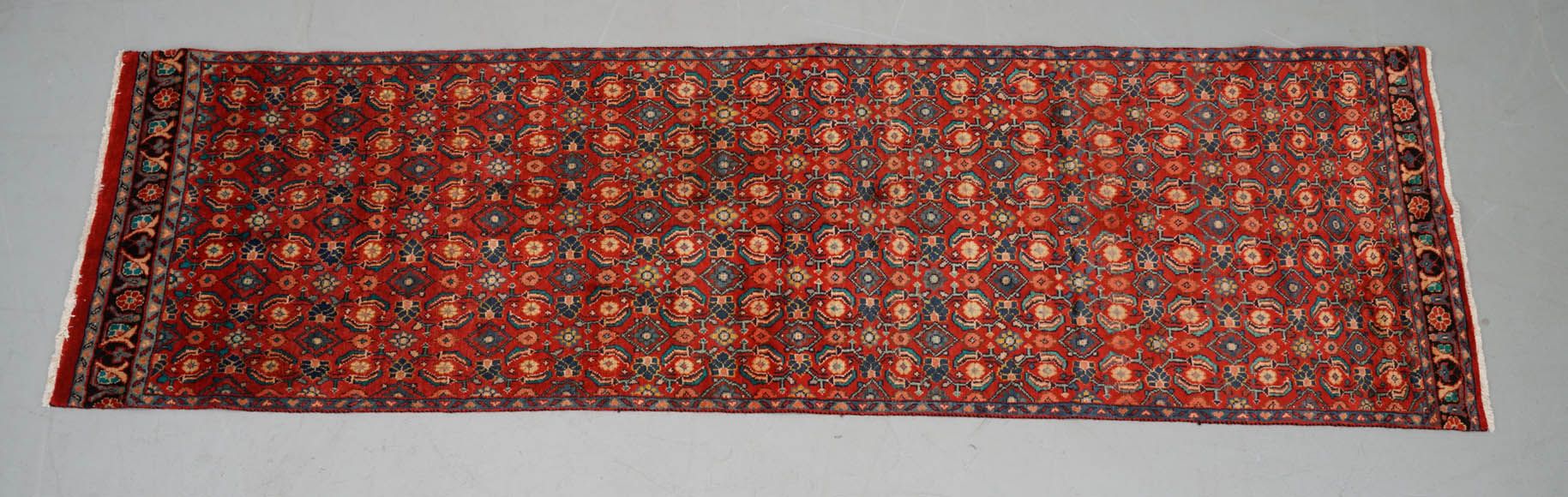 Hand-Knotted Persian Wool Carpet Runner