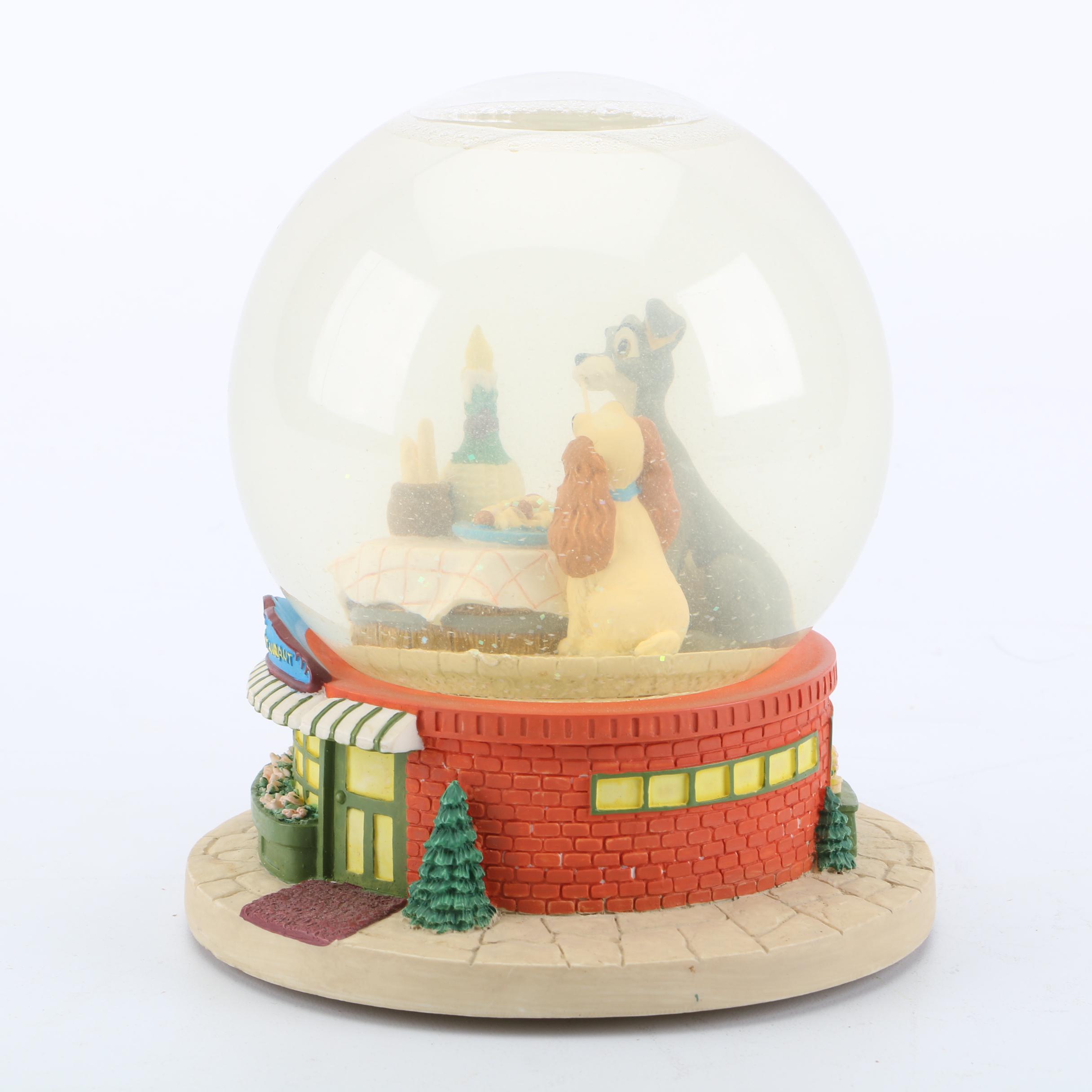 Disney "Lady and the Tramp" Musical Snow Globe