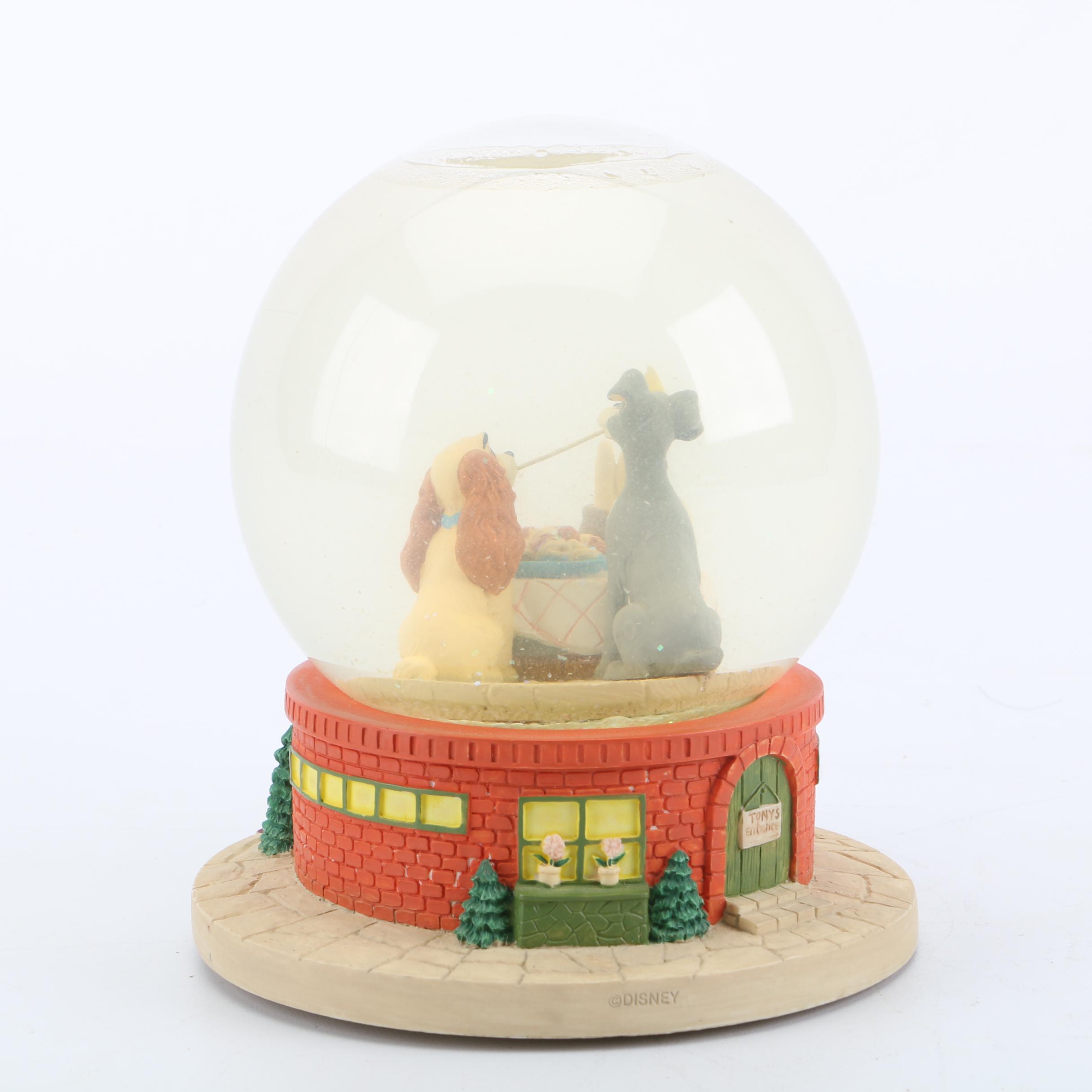 Disney "Lady and the Tramp" Musical Snow Globe