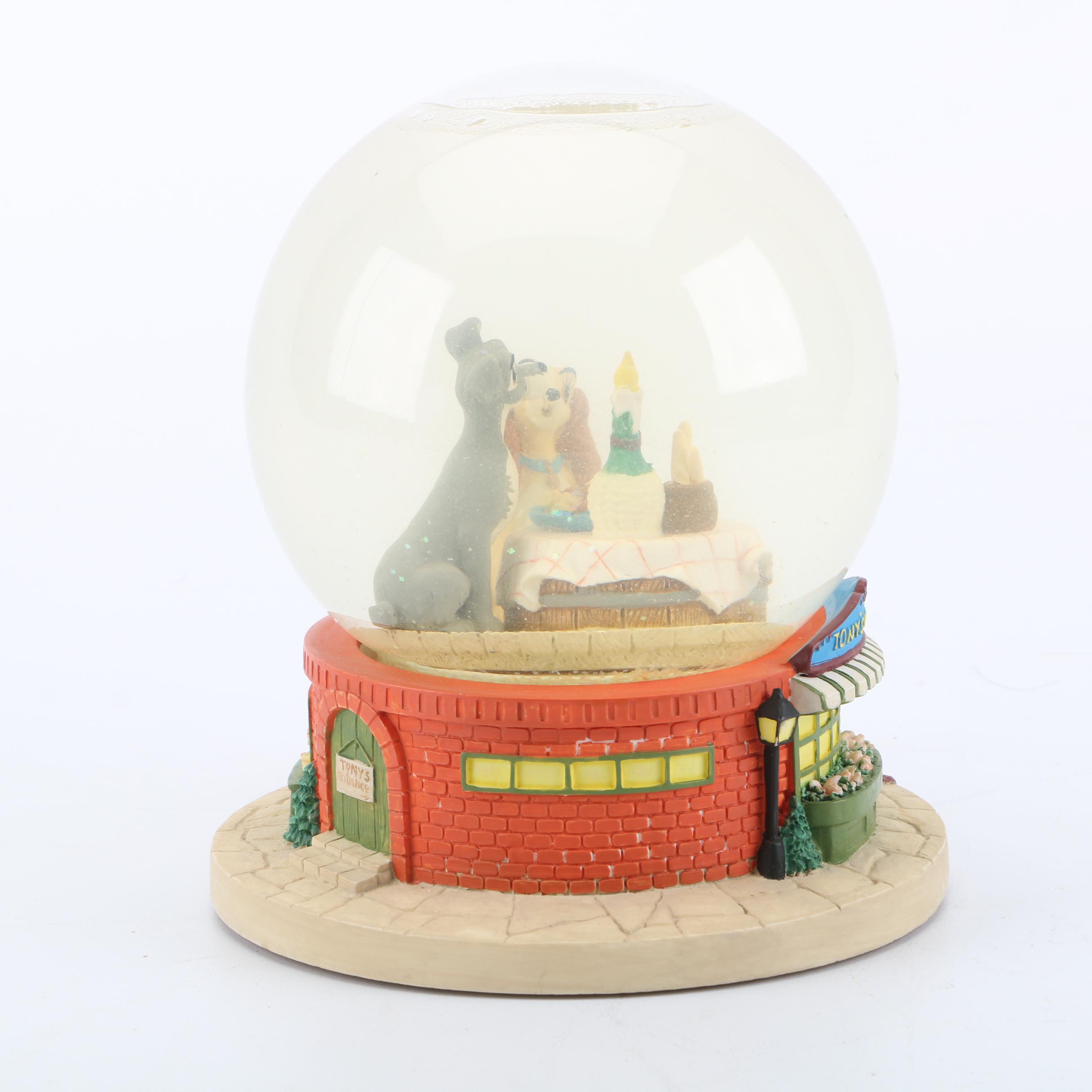 Disney "Lady and the Tramp" Musical Snow Globe