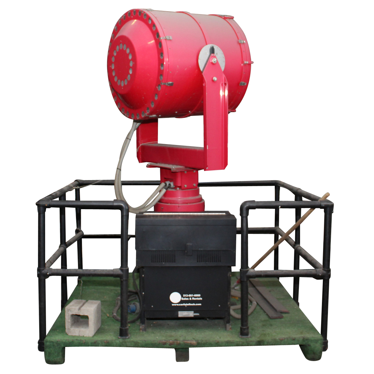 Cincinnati Reds Logo Spot Light Used At Great American Ball Park COA