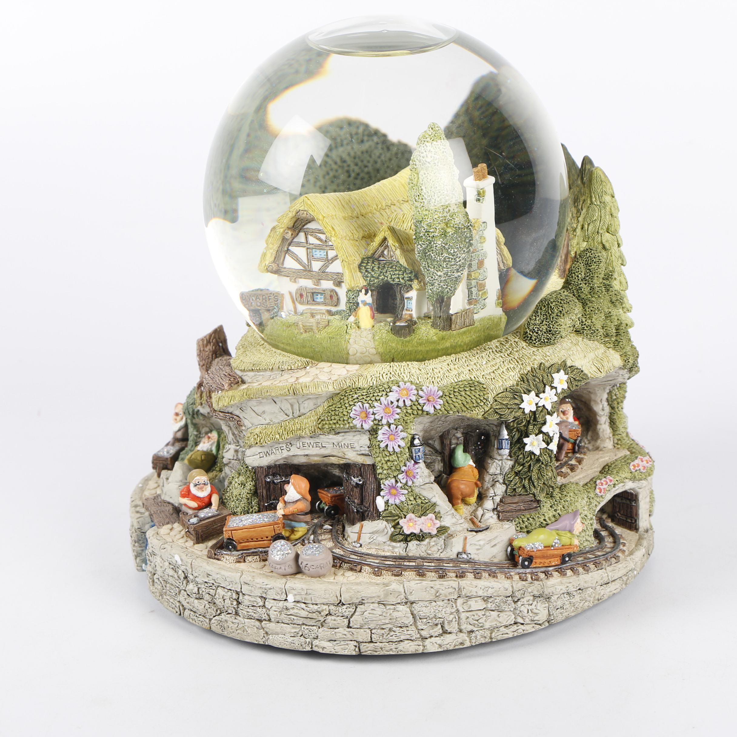 Disney's "Snow White and The Seven Dwarfs" Musical Cottage Snow Globe