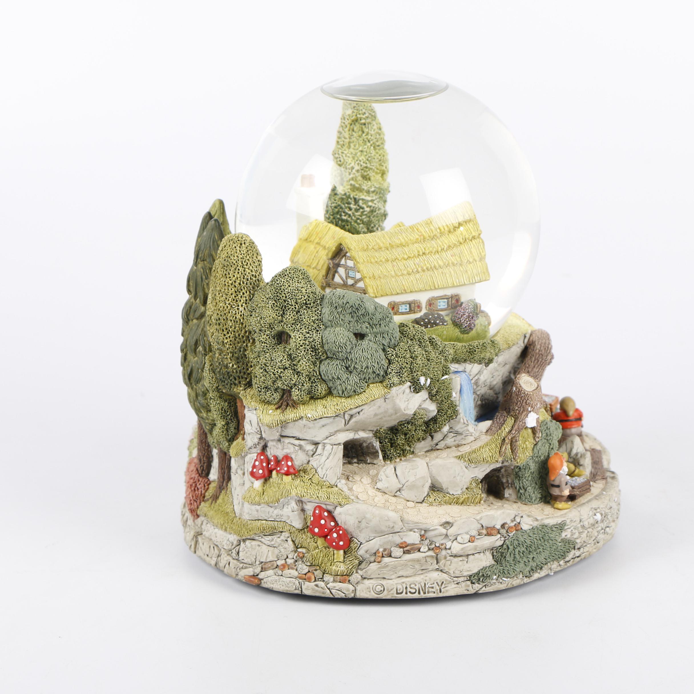 Disney's "Snow White and The Seven Dwarfs" Musical Cottage Snow Globe