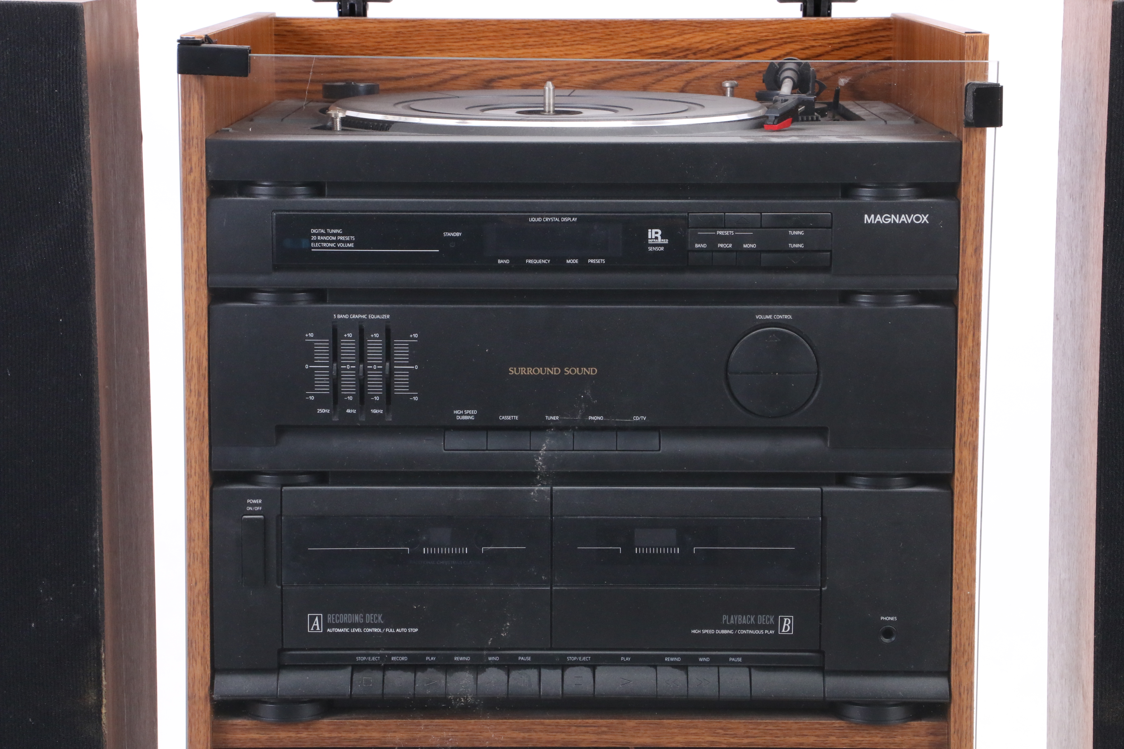 Magnavox Turntable and Stereo System with Floor Speakers