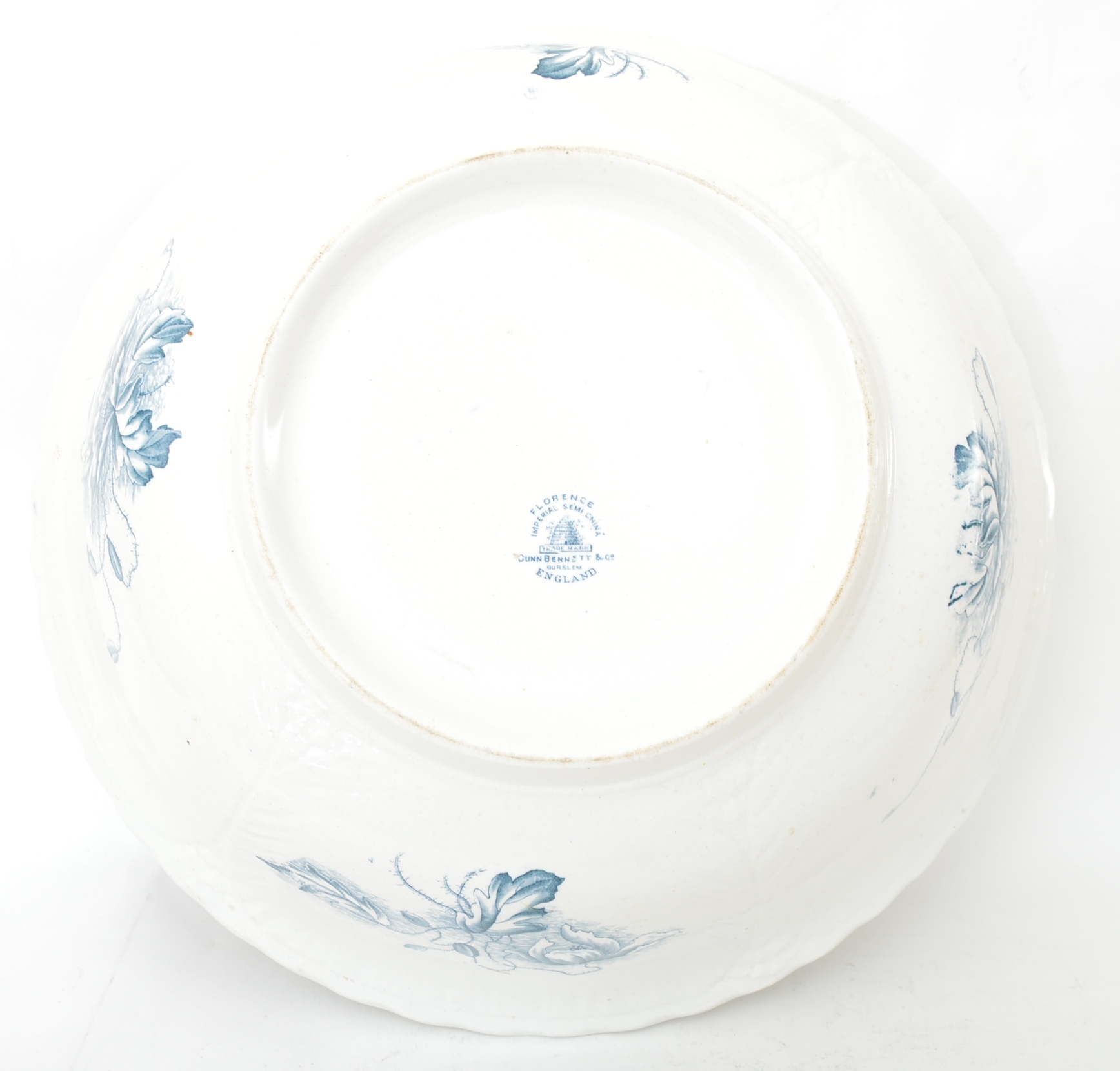 Vintage English Dunn Bennett & Co. Ironstone China Bowl