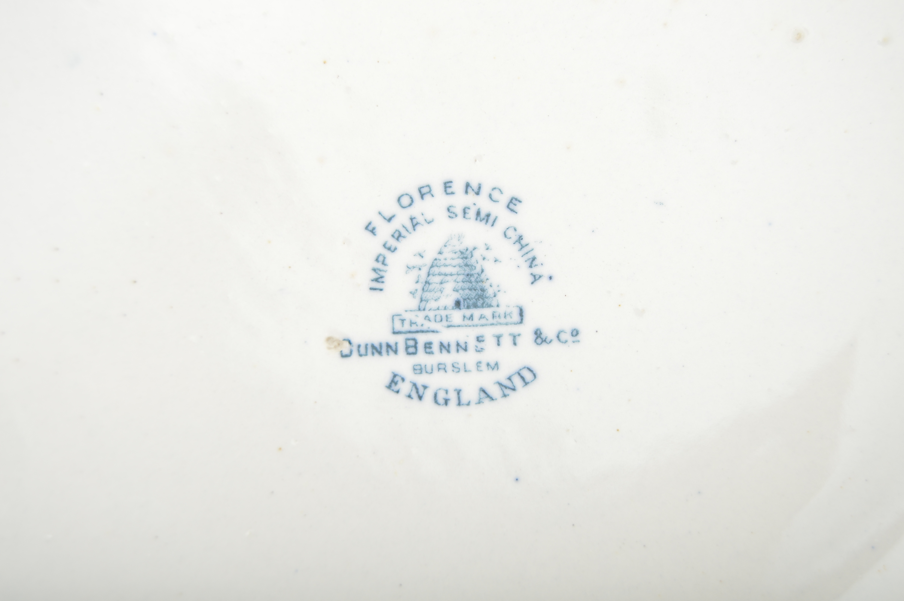 Vintage English Dunn Bennett & Co. Ironstone China Bowl