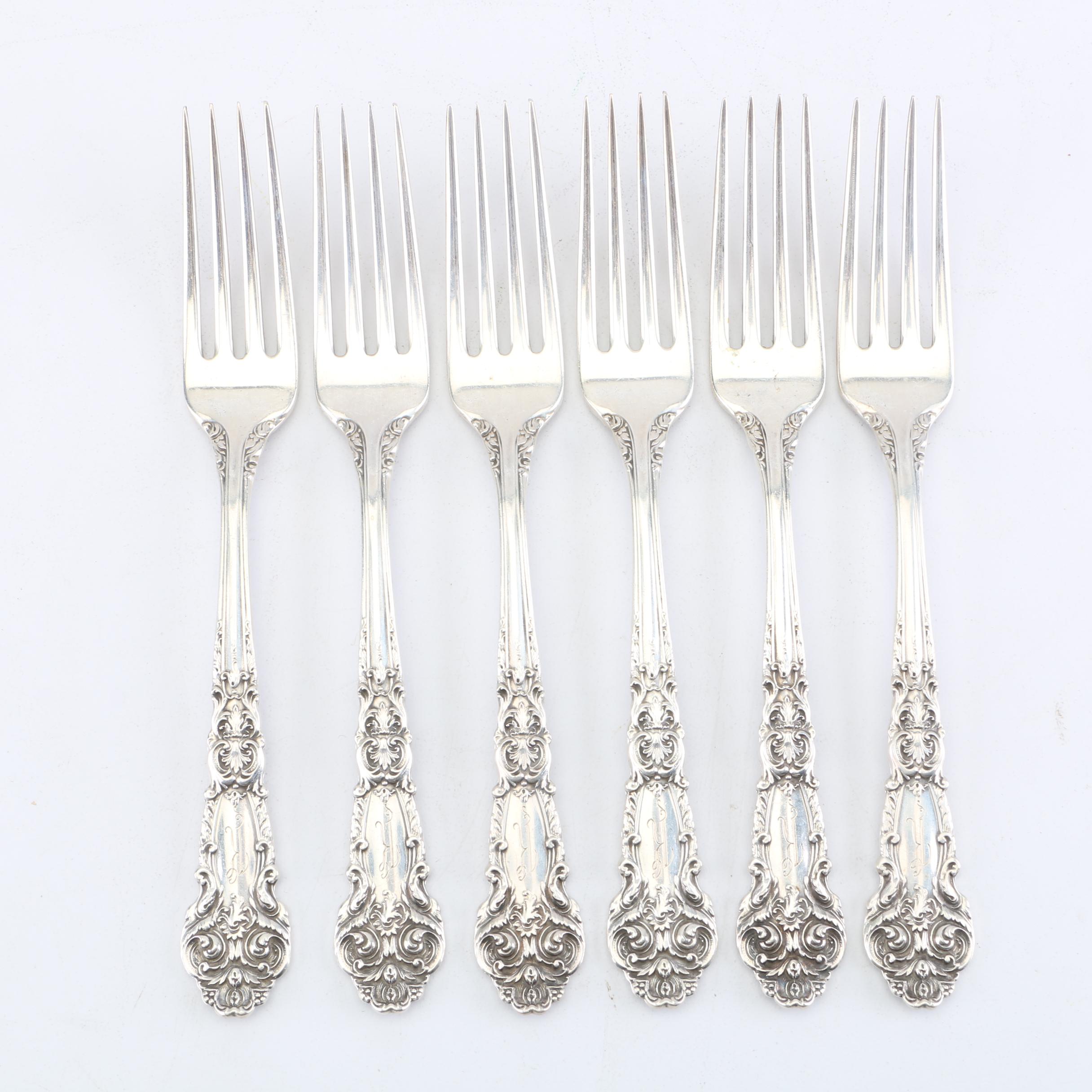 Reed & Barton "French Renaissance" Sterling Silver Flatware Set with Chest