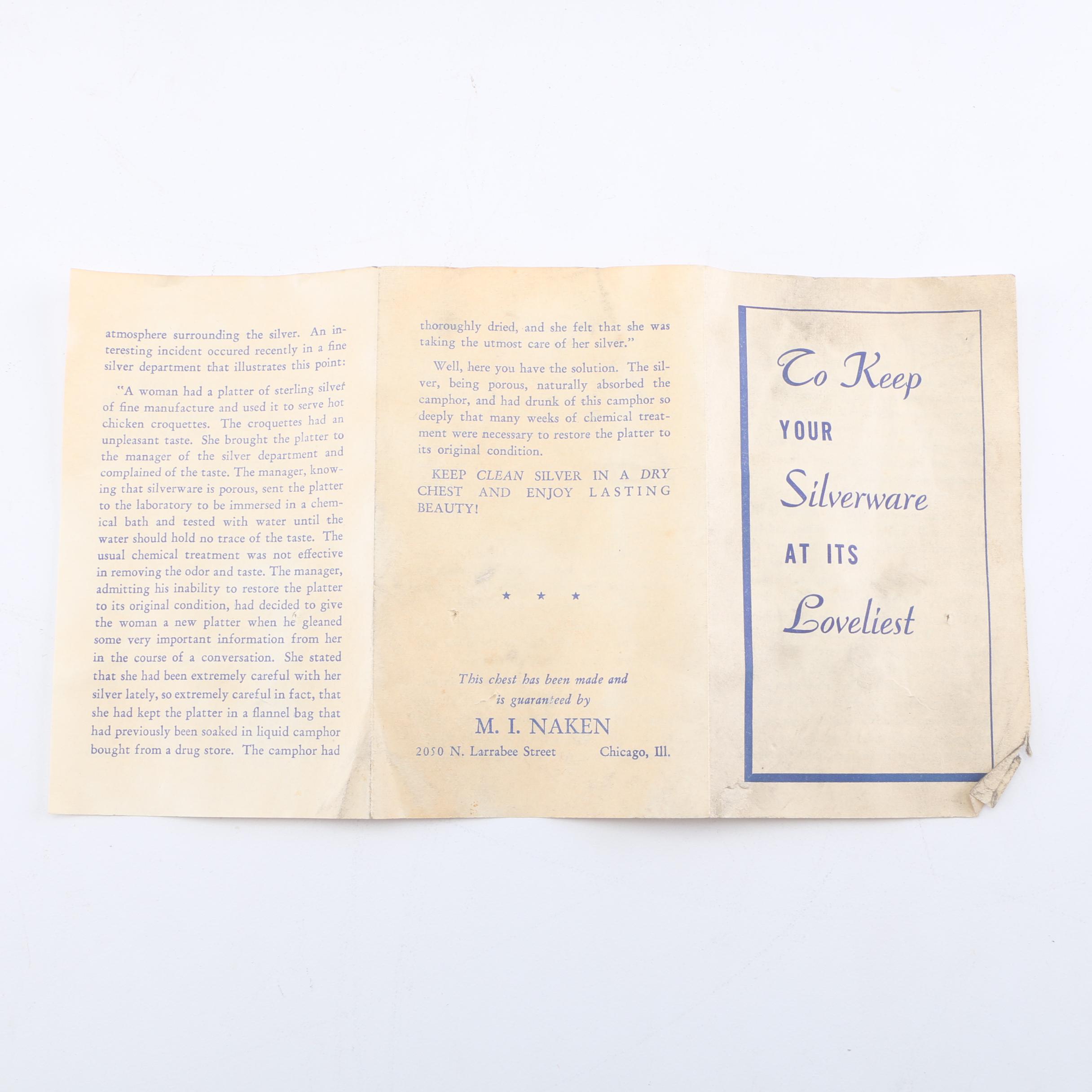 Reed & Barton "French Renaissance" Sterling Silver Flatware Set with Chest