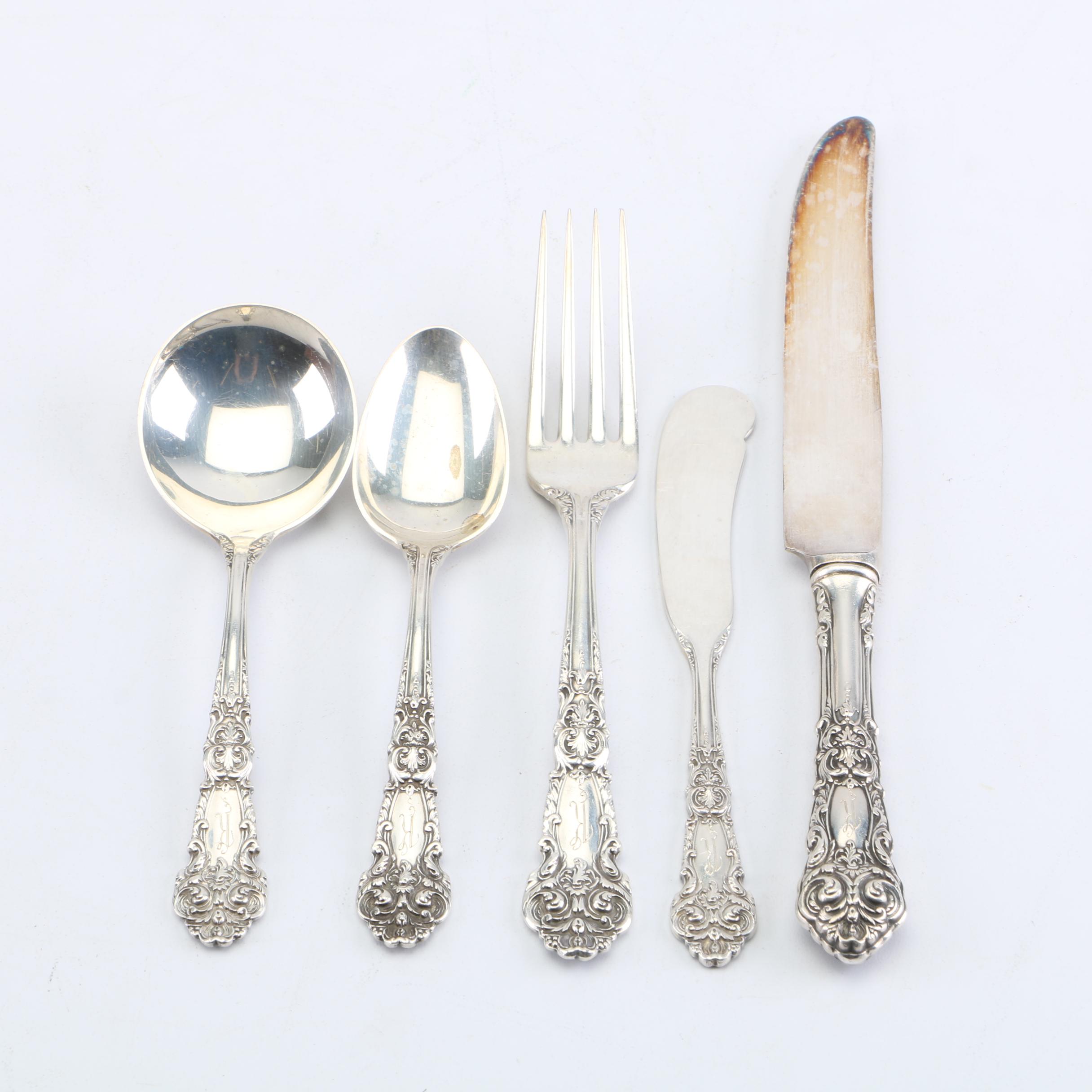 Reed & Barton "French Renaissance" Sterling Silver Flatware Set with Chest