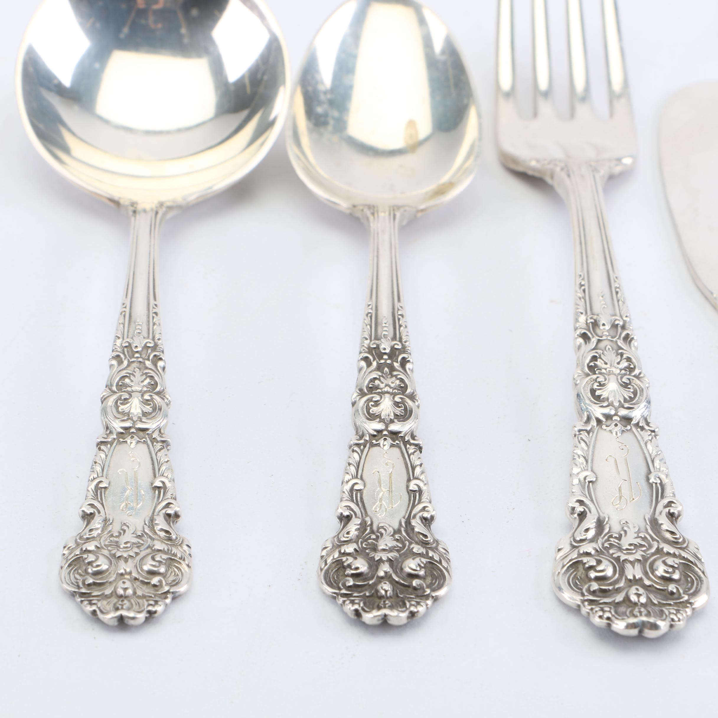 Reed & Barton "French Renaissance" Sterling Silver Flatware Set with Chest