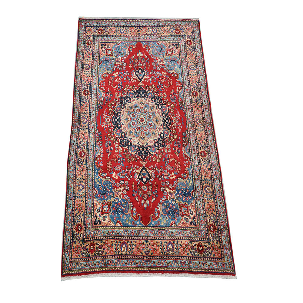 Hand-Knotted Persian Tabriz Wool Area Rug