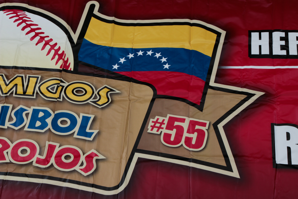 Cincinnati Reds Hall of Fame Latin Players Ticket Program Banner COA