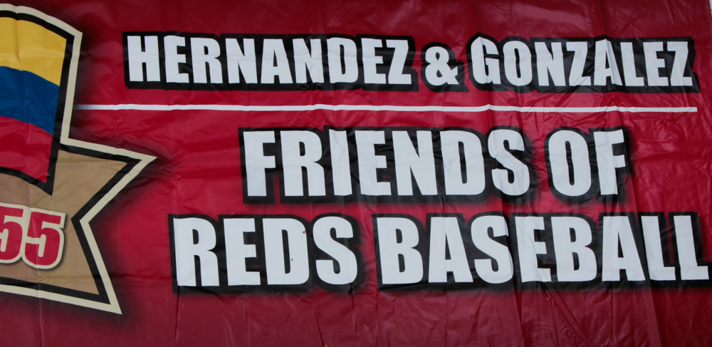 Cincinnati Reds Hall of Fame Latin Players Ticket Program Banner COA