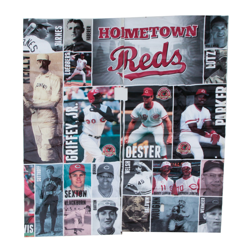 Hall of Fame "Hometown Reds" Exhibit Banner Part 1 COA