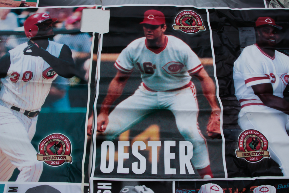 Hall of Fame "Hometown Reds" Exhibit Banner Part 1 COA