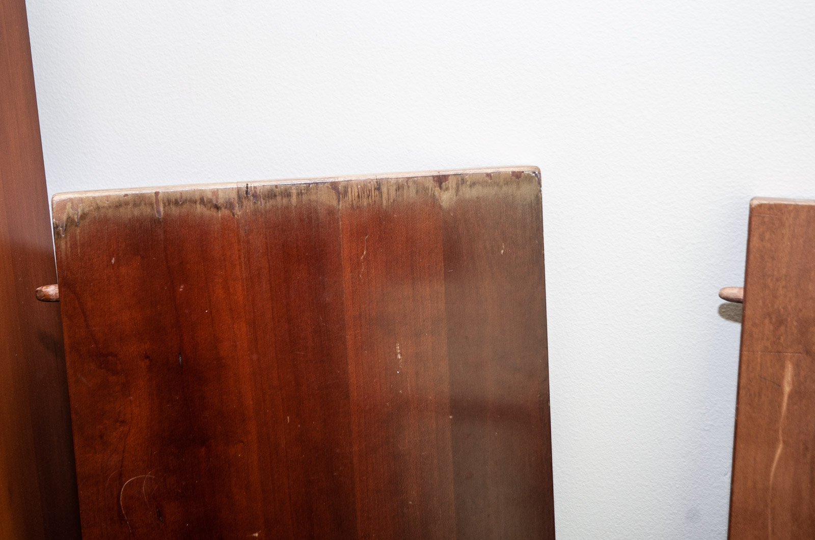 Walter of Wabash Cherry Drop Leaf Dining Table with Spindle Back Chairs